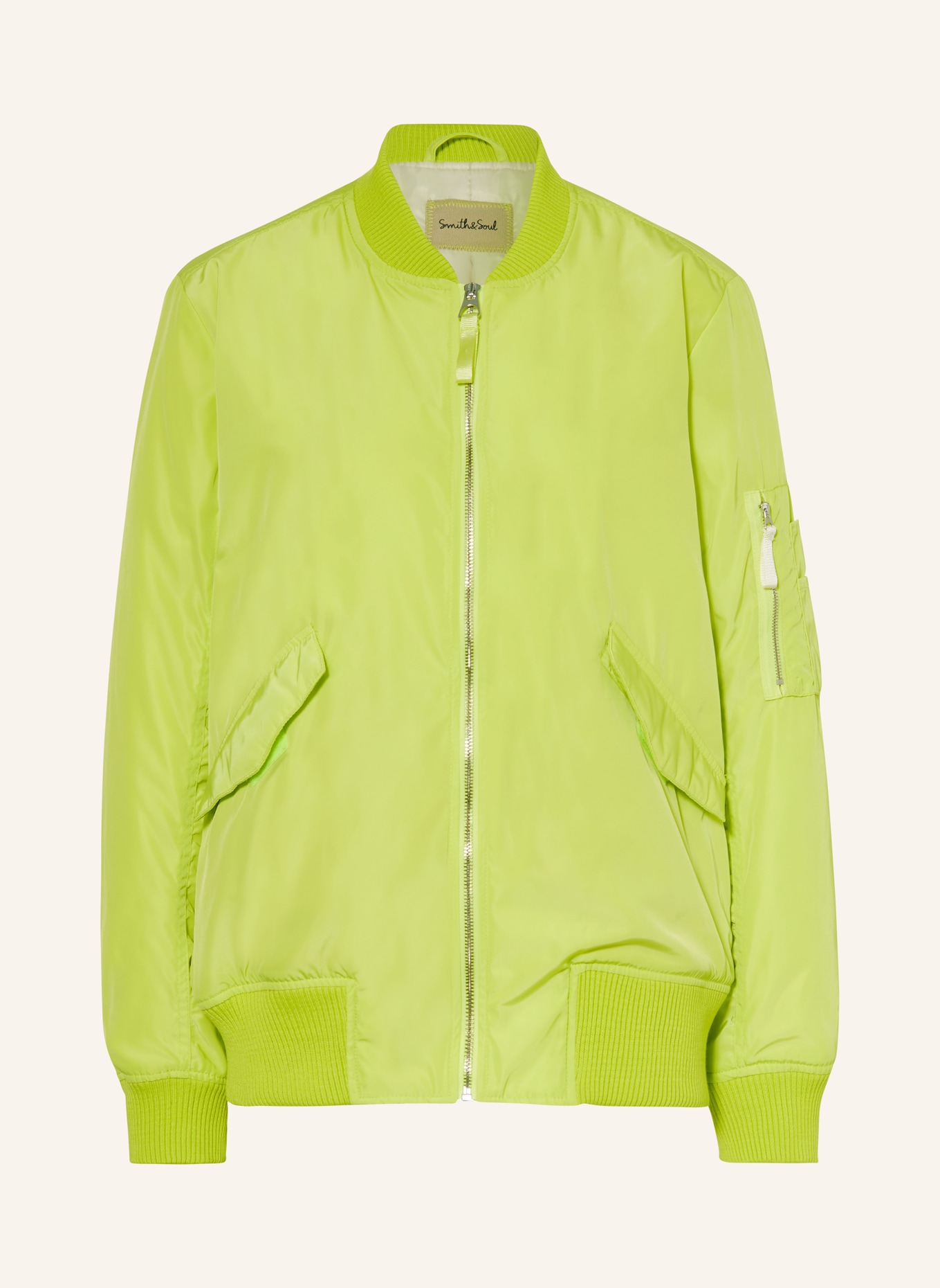 Smith & Soul Bomber jacket, Color: LIGHT GREEN (Image 1)
