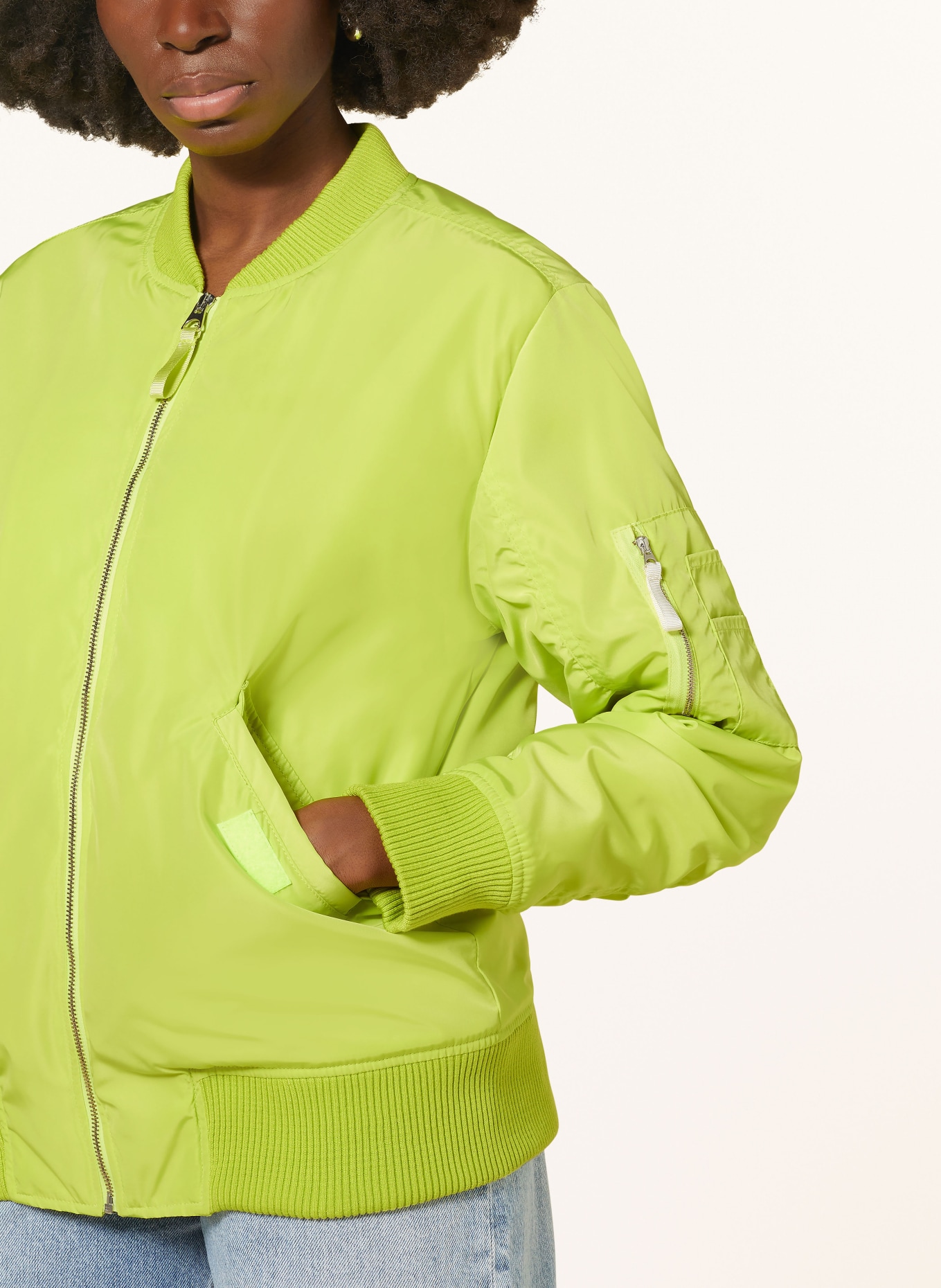 Smith & Soul Bomber jacket, Color: LIGHT GREEN (Image 4)