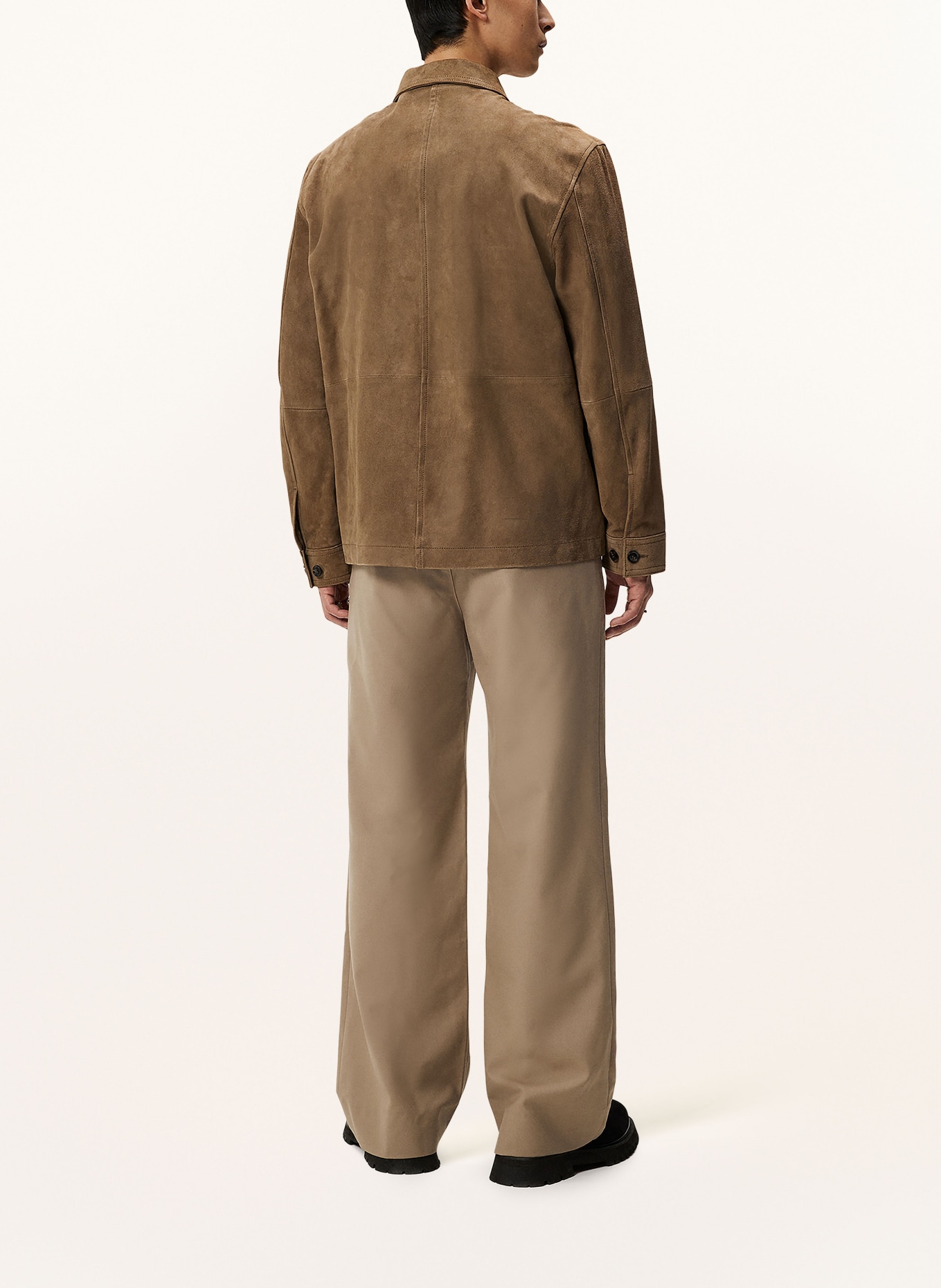 J.LINDEBERG Leather overshirt, Color: BROWN (Image 3)