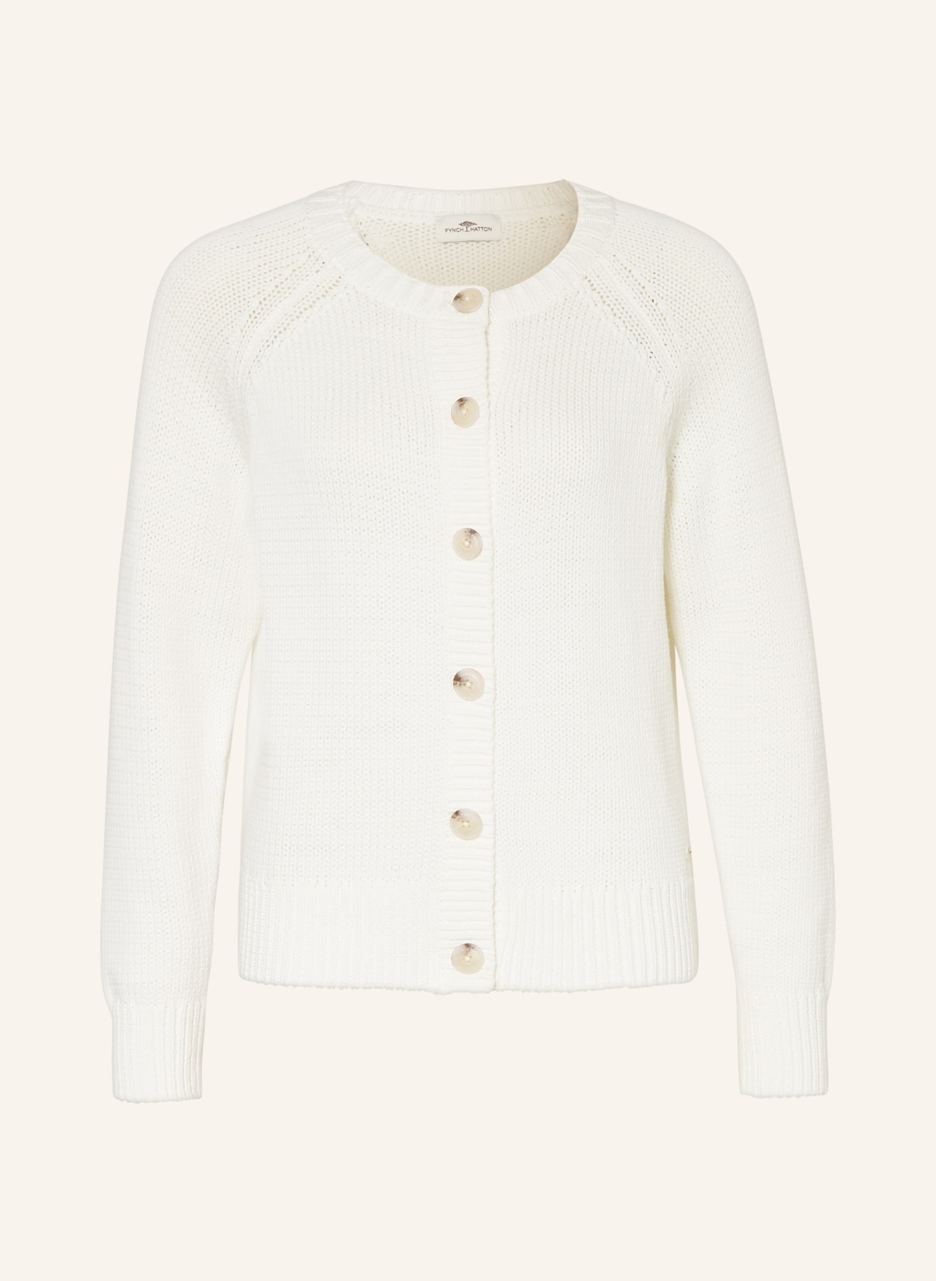 FYNCH-HATTON Cardigan, Color: WHITE (Image 1)