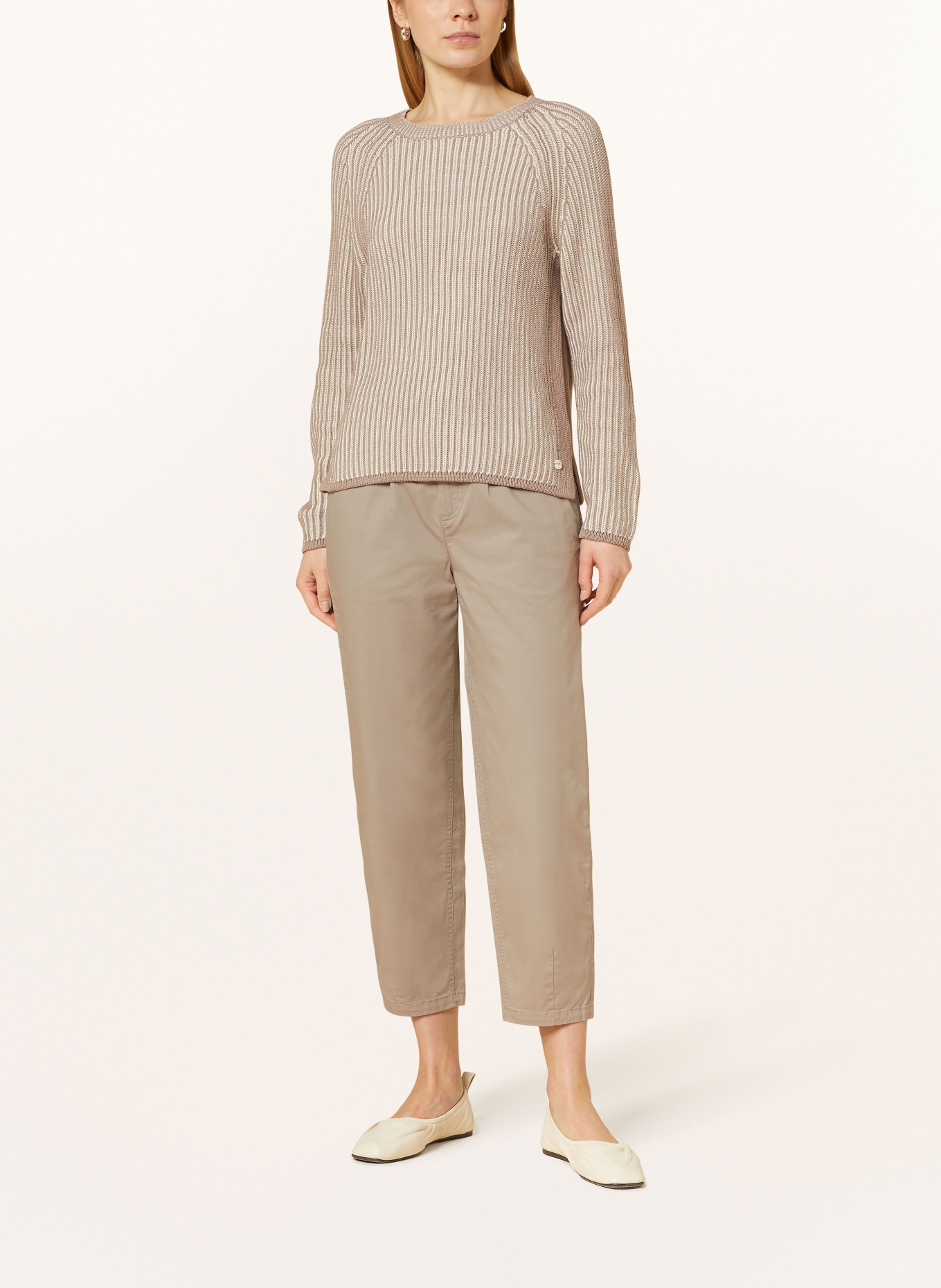 FYNCH-HATTON Sweater, Color: TAUPE/ WHITE (Image 2)