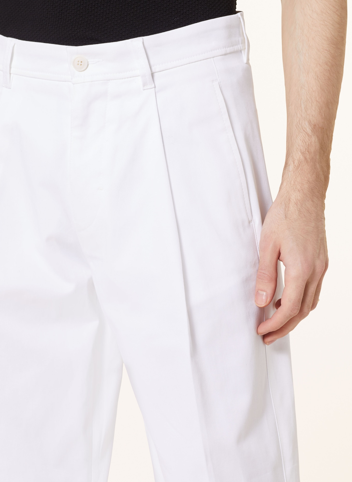 DRYKORN Chino kalhoty DEVYN Extra Slim Fit, Barva: BÍLÁ (Obrázek 5)