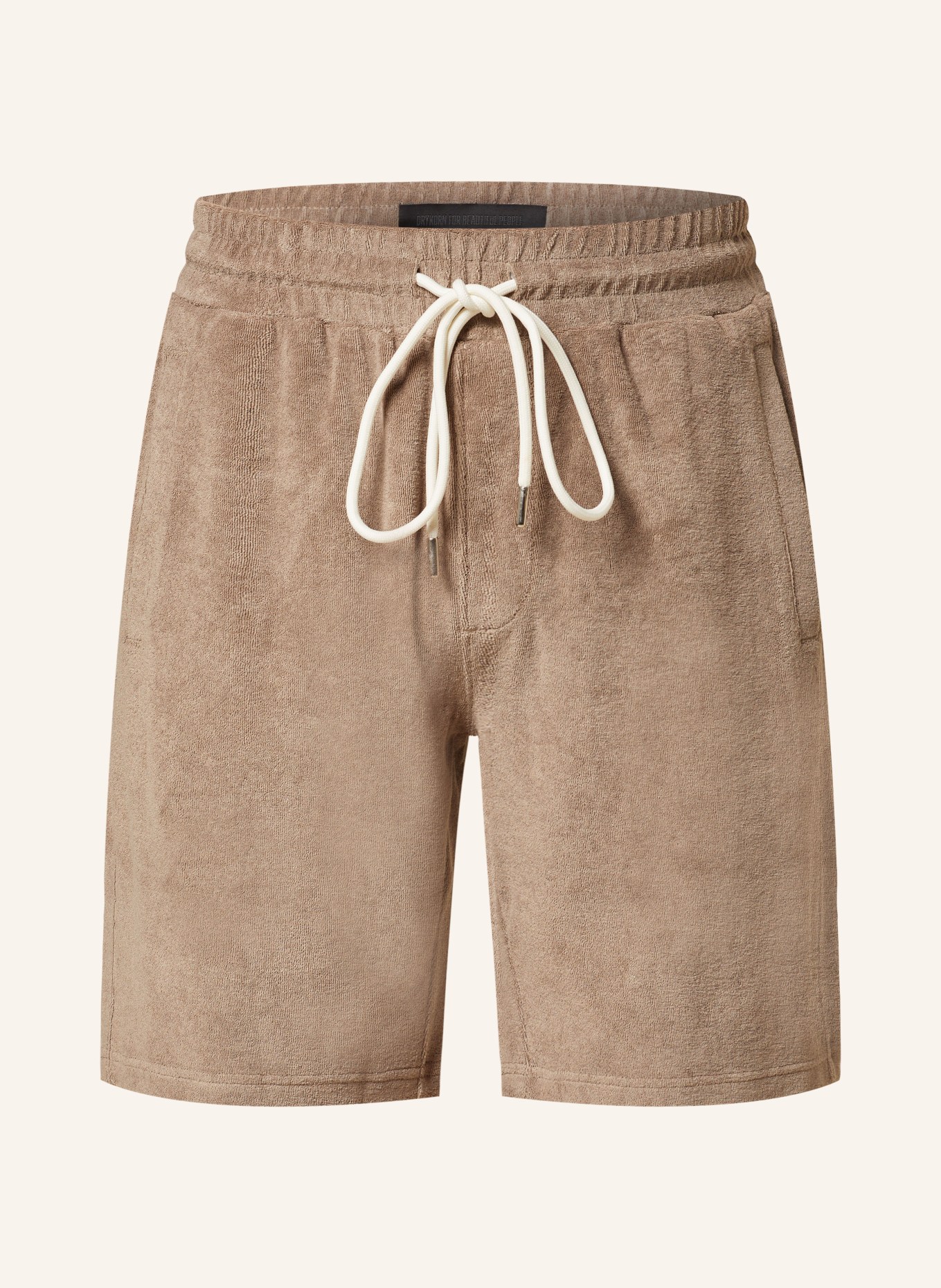 DRYKORN Terry cloth shorts BRIKKO, Color: BROWN (Image 1)