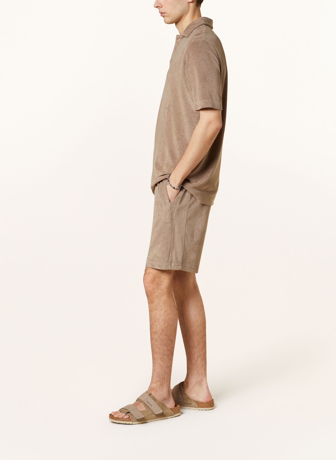 DRYKORN Terry cloth shorts BRIKKO, Color: BROWN (Image 4)