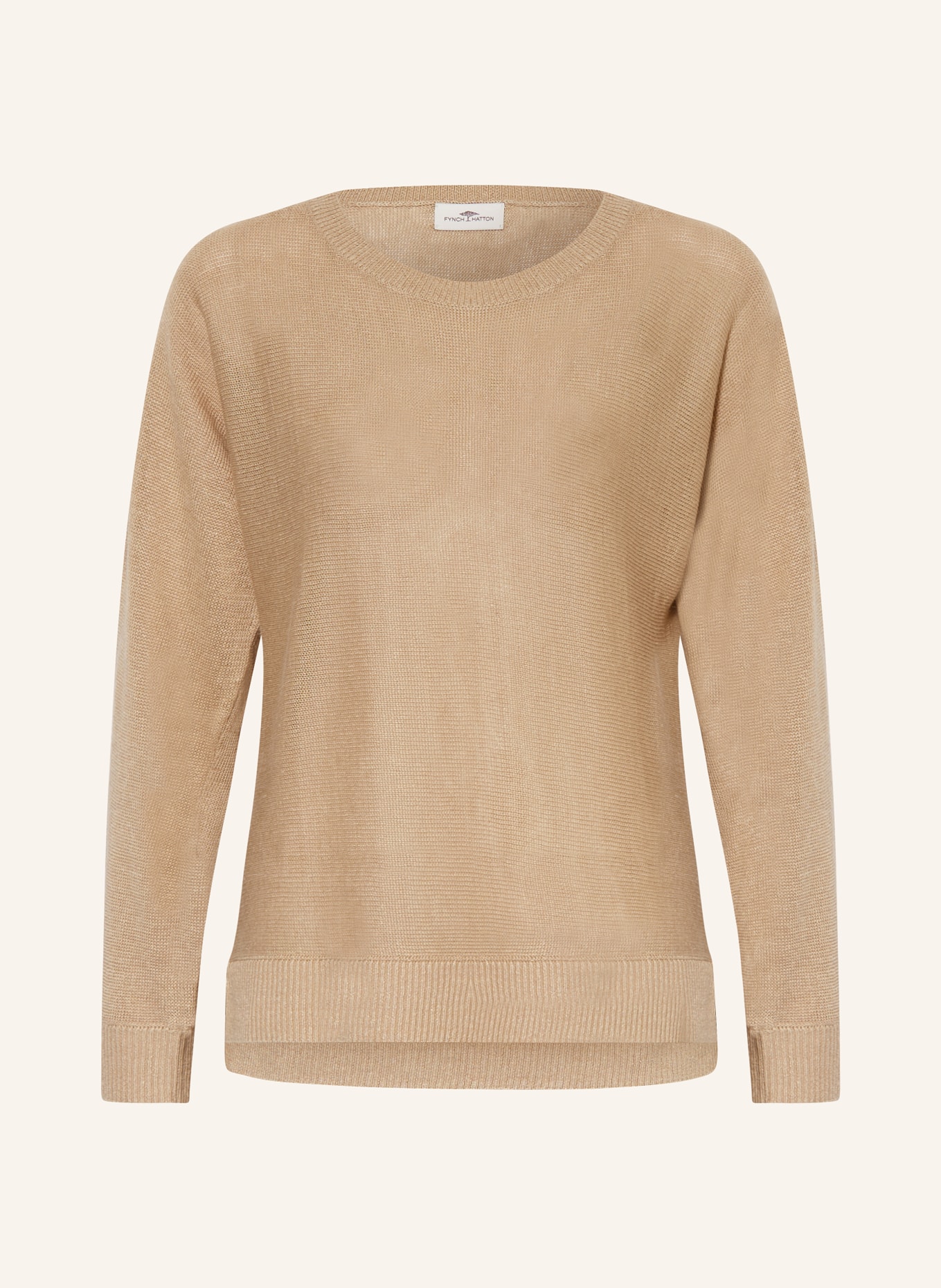 FYNCH-HATTON Linen sweater, Color: BEIGE (Image 1)