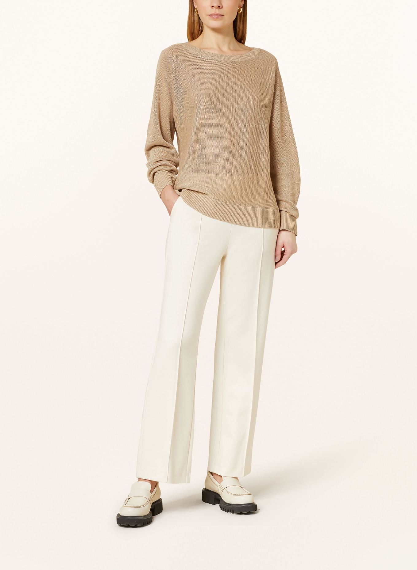 FYNCH-HATTON Linen sweater, Color: BEIGE (Image 2)