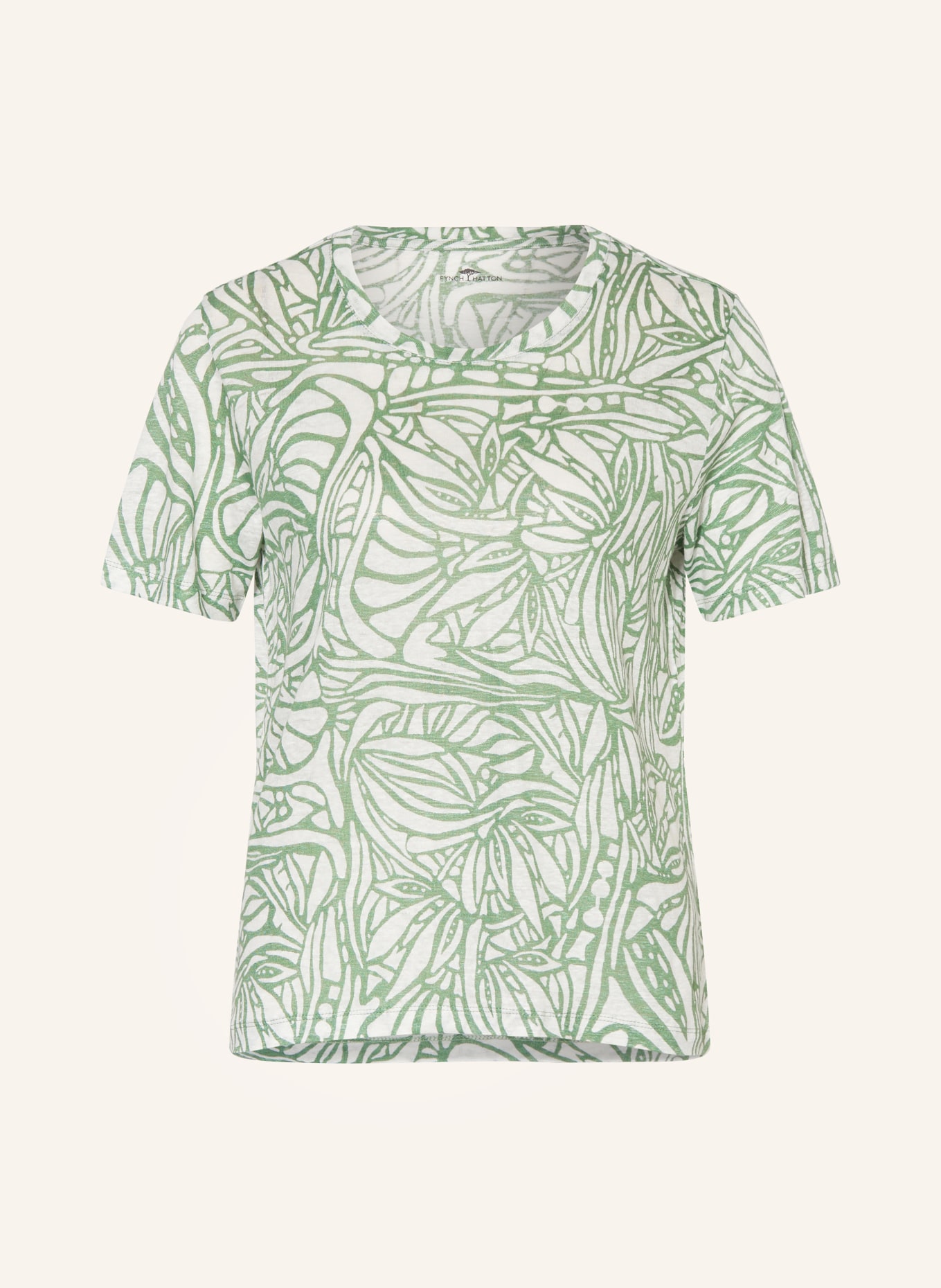 FYNCH-HATTON T-shirt, Color: WHITE/ GREEN (Image 1)