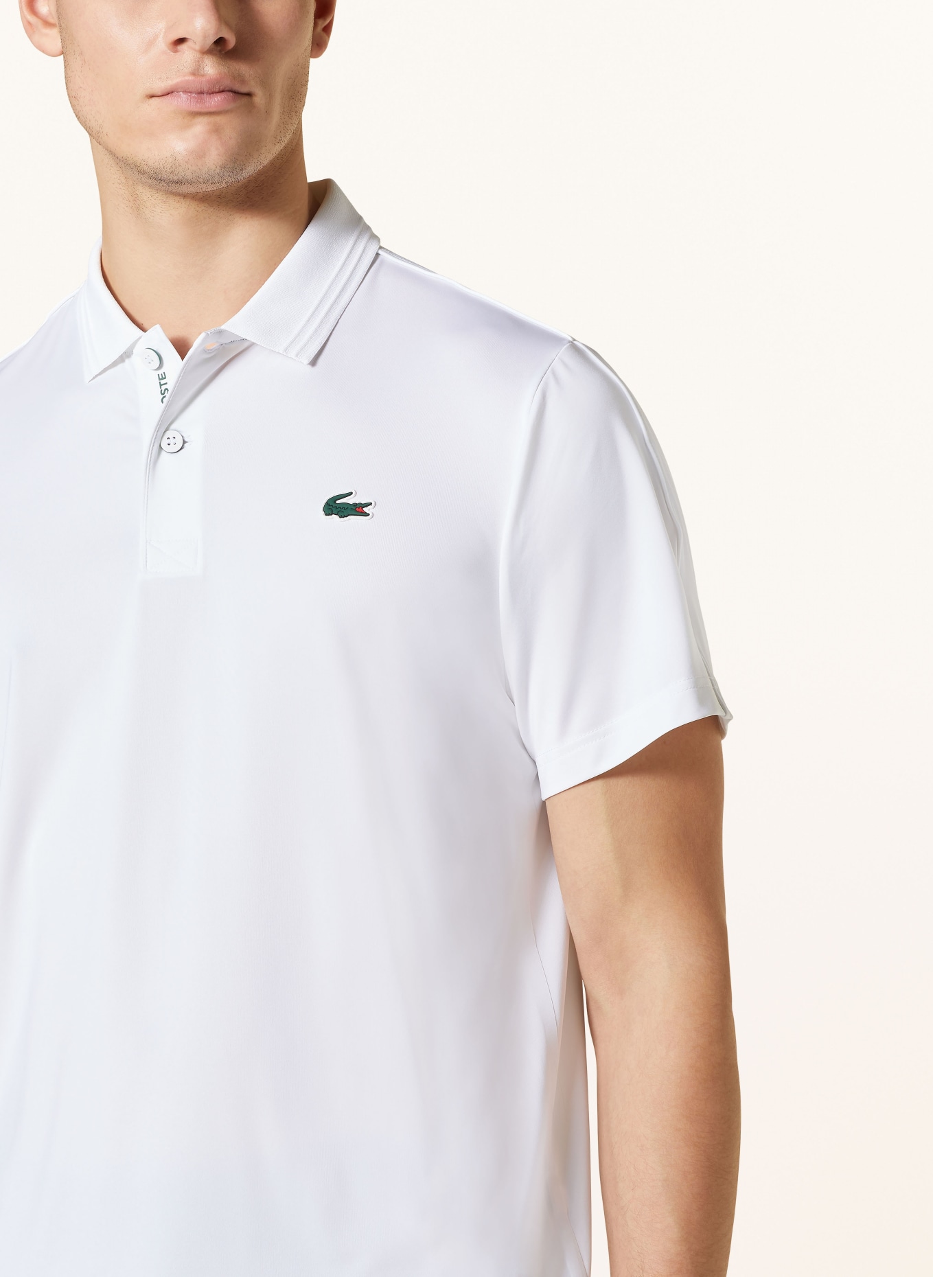LACOSTE Funktions-Poloshirt, Farbe: WEISS (Bild 4)