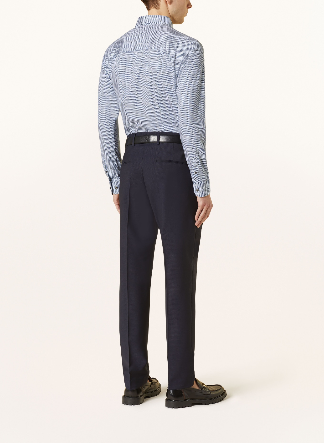 DESOTO Jerseyhemd Slim Fit, Farbe: HELLBLAU/ BLAU/ HELLORANGE (Bild 3)