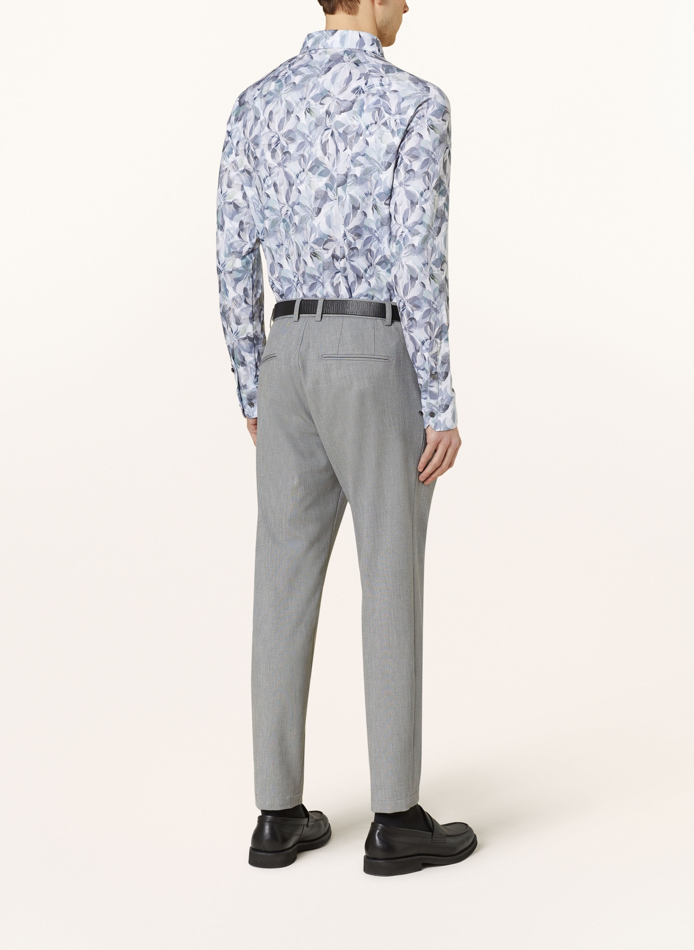DESOTO Jersey shirt slim fit, Color: WHITE/ GRAY/ LIGHT GRAY (Image 3)