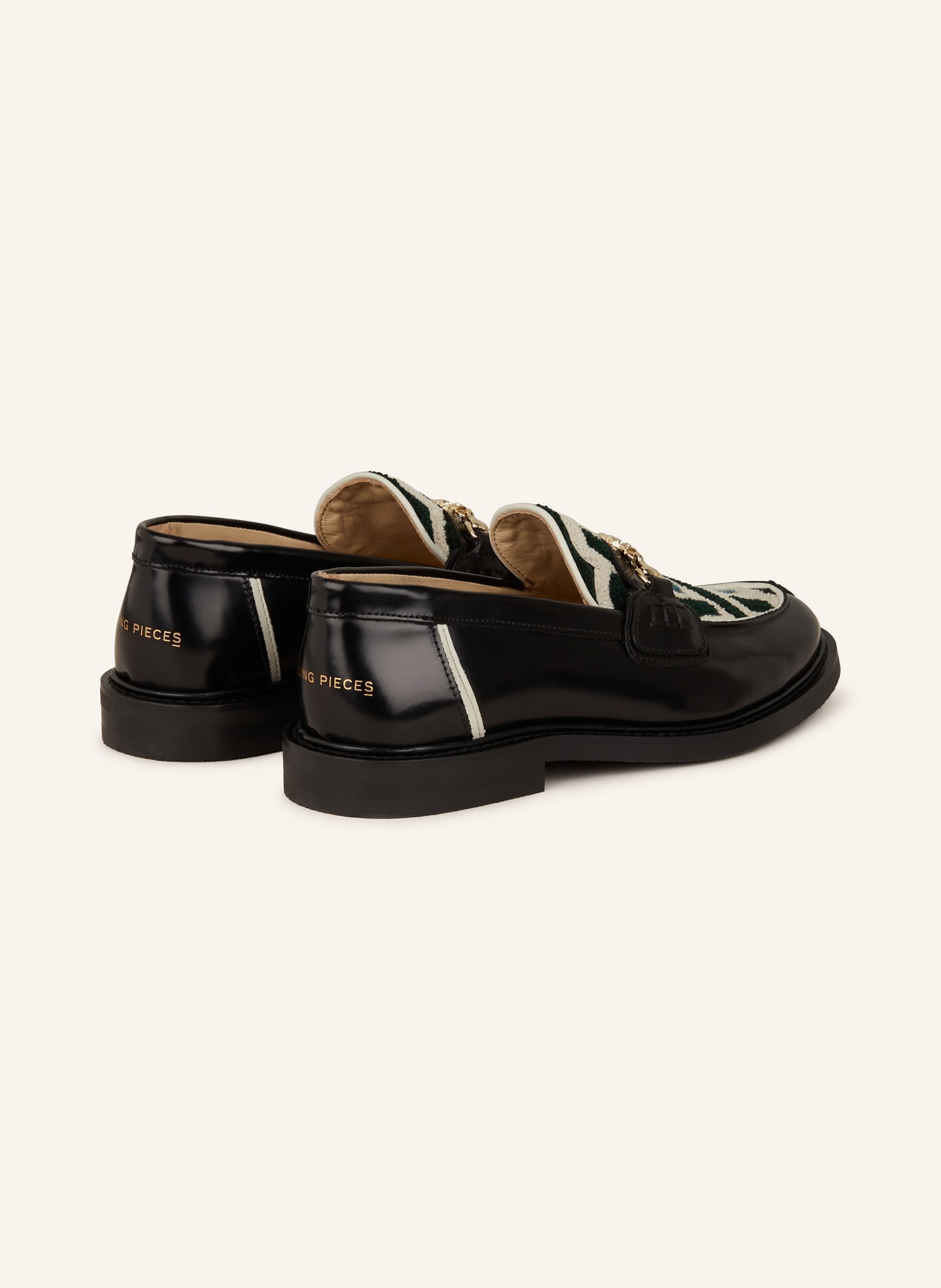 FILLING PIECES Loafers GOWTU, Color: BLACK/ GREEN (Image 2)