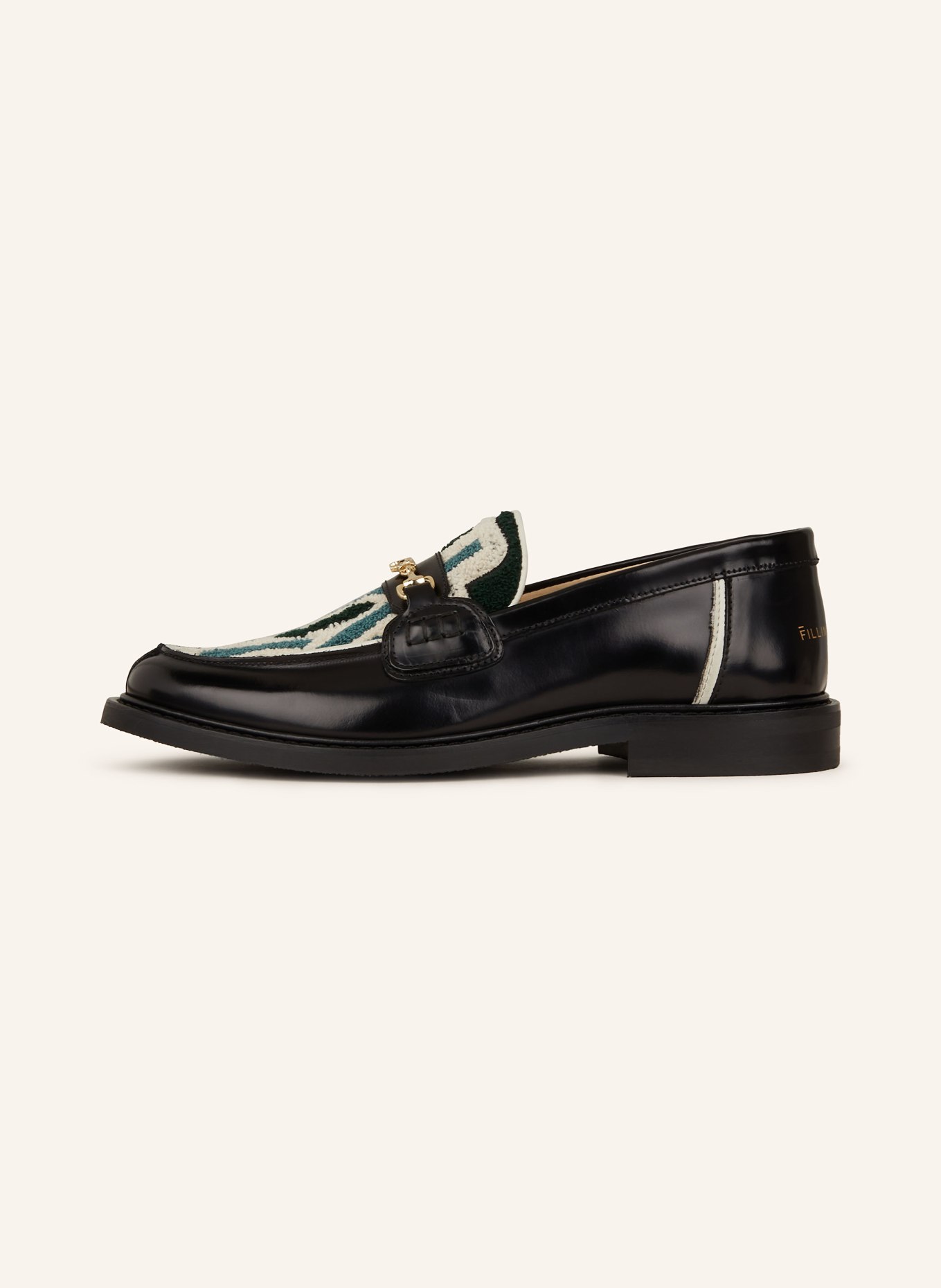 FILLING PIECES Loafers GOWTU, Color: BLACK/ GREEN (Image 4)