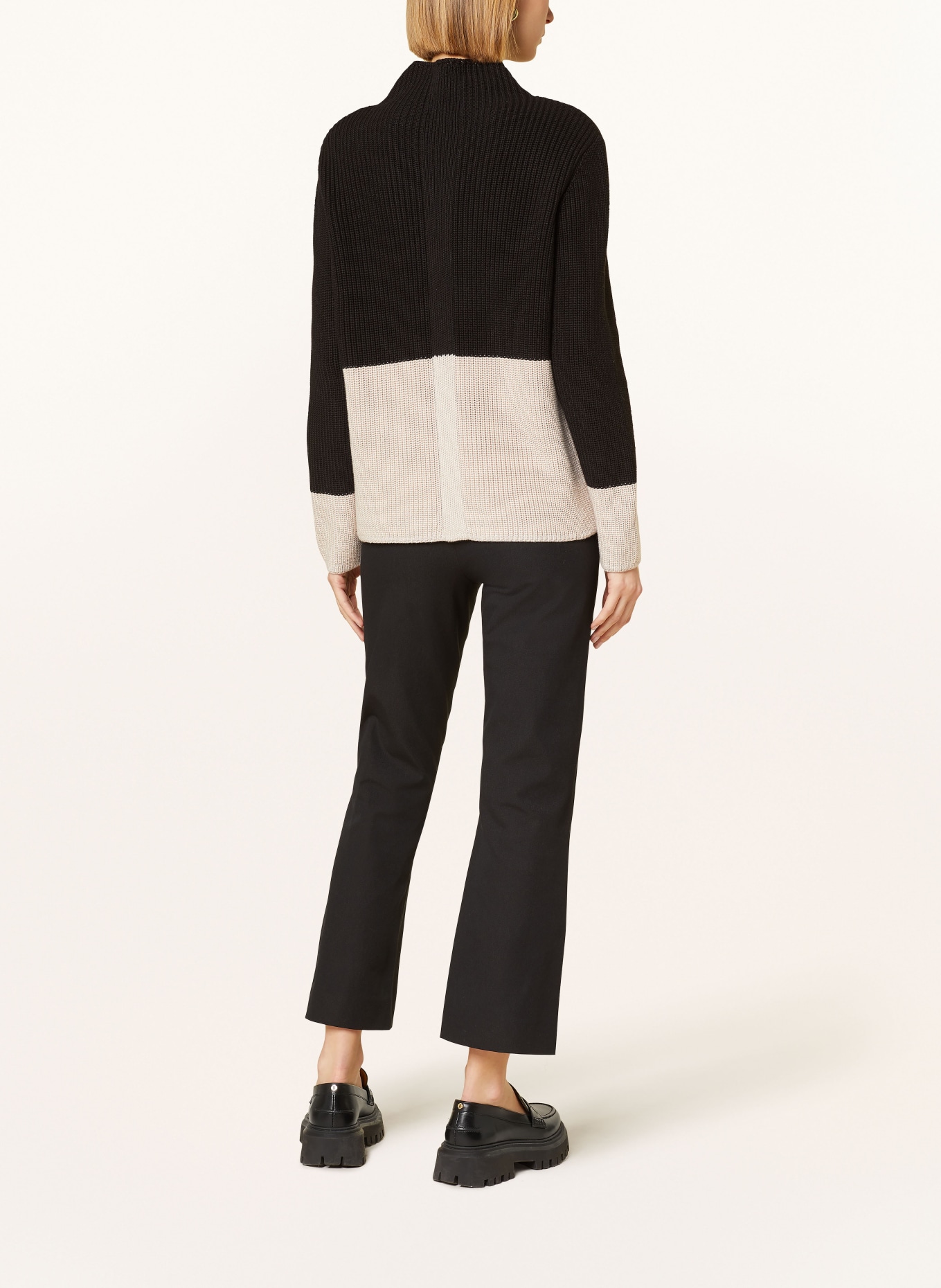 MORE & MORE Sweater, Color: BLACK/ CREAM (Image 3)