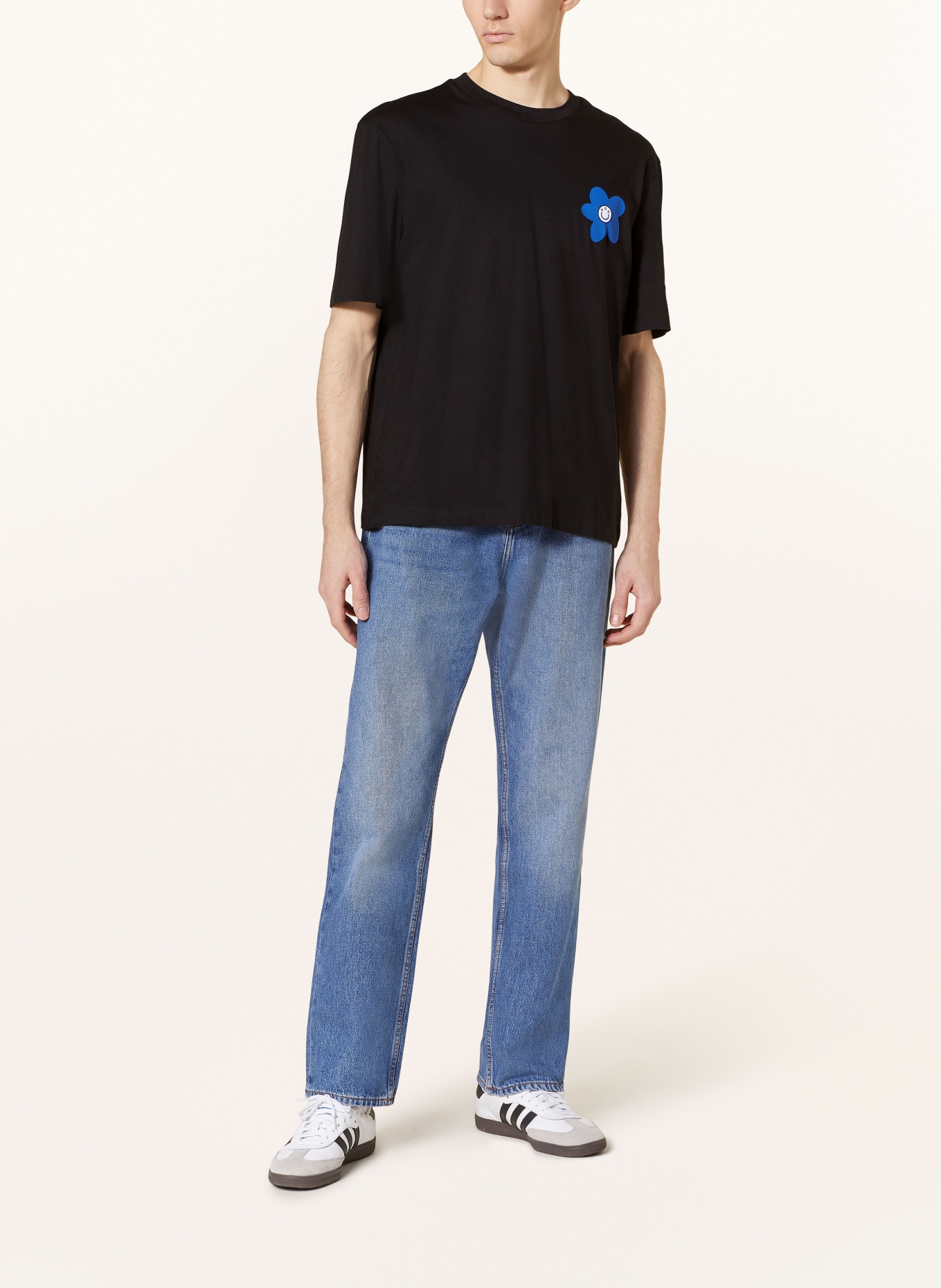 HUGO BLUE T-shirt NORETTO, Kolor: CZARNY (Obrazek 3)