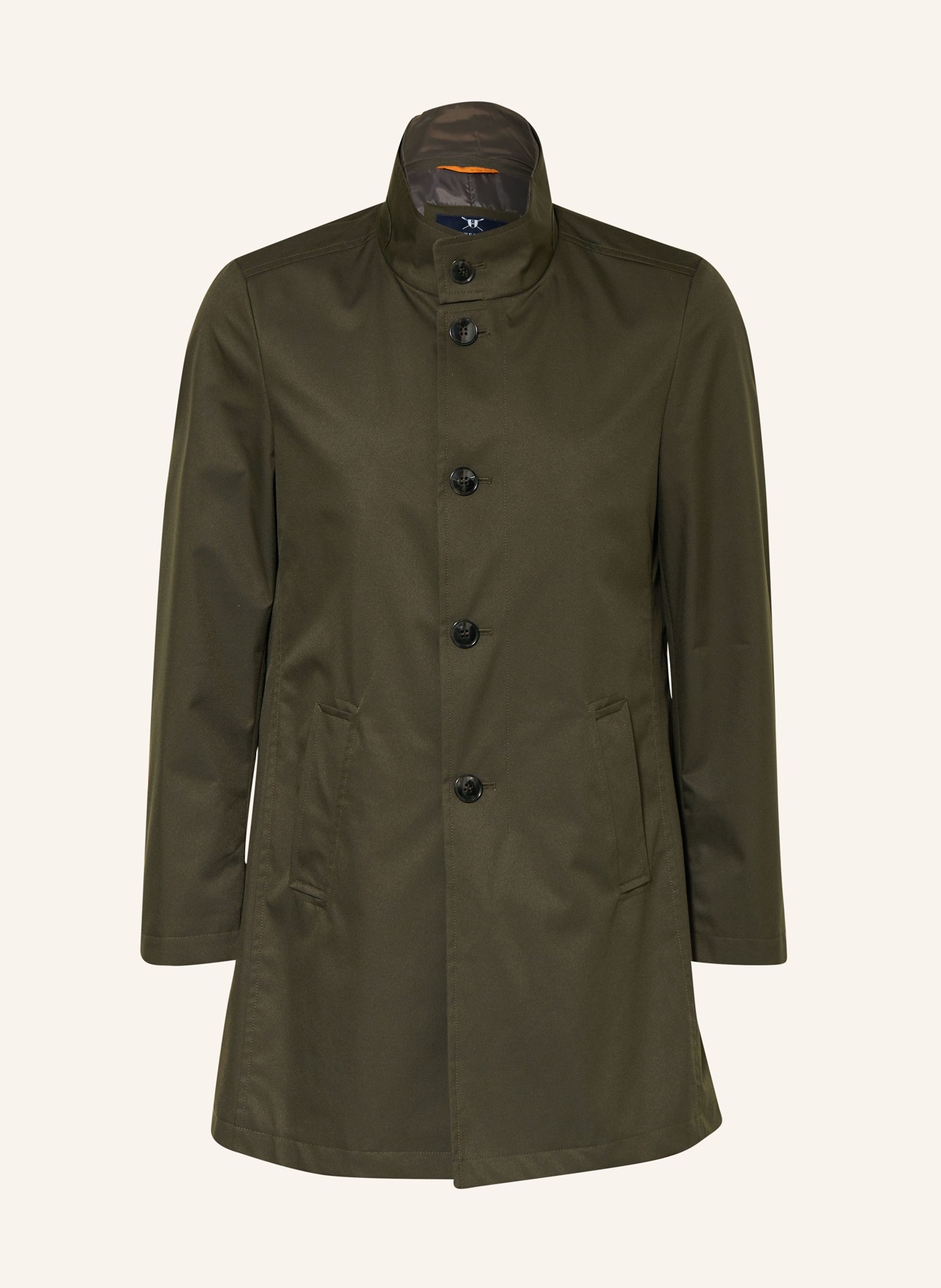STROKESMAN'S Coat with detachable trim, Color: KHAKI (Image 1)