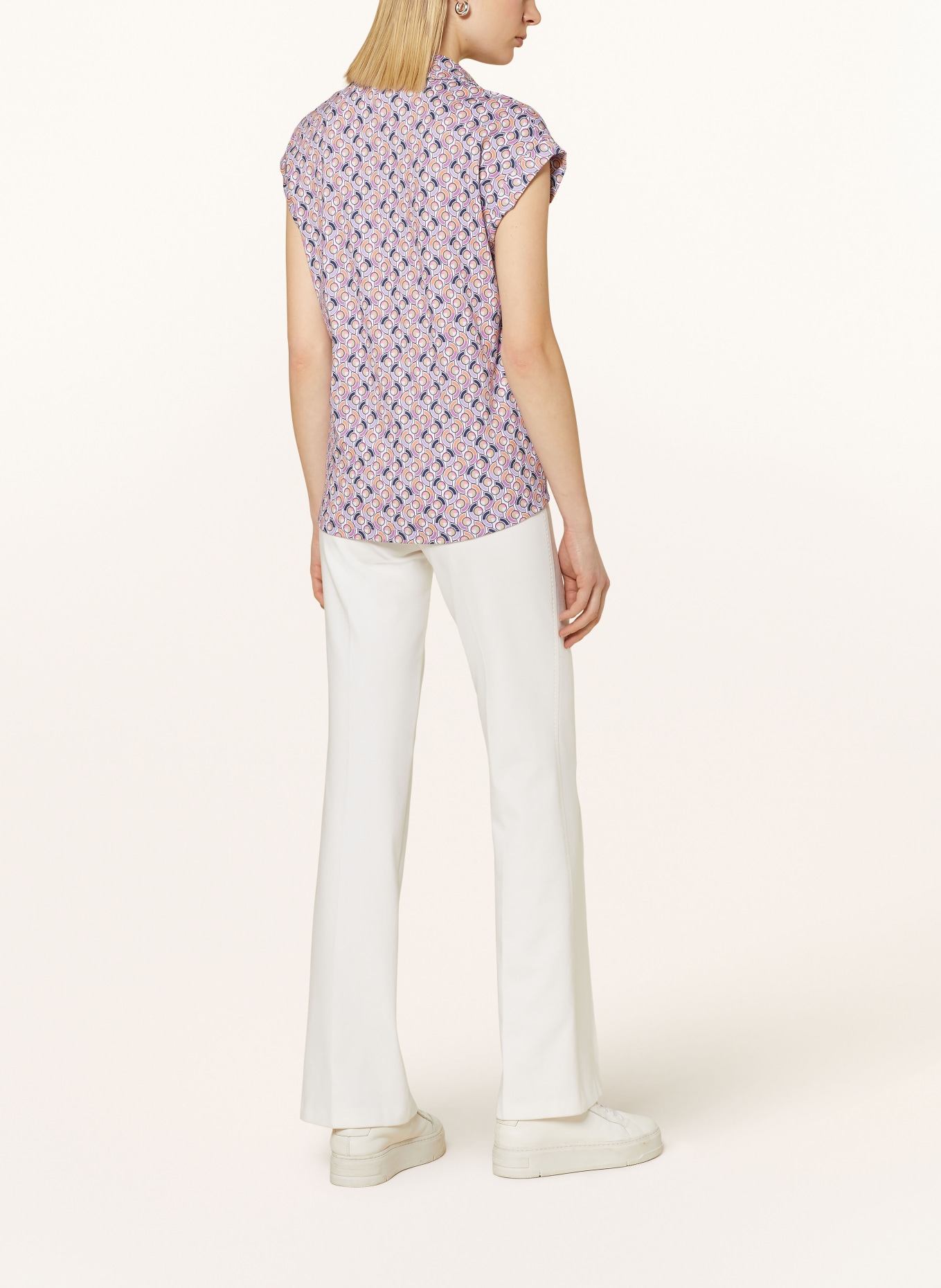 DESOTO Shirt blouse FIONA, Color: LIGHT PURPLE/ DARK BLUE/ BEIGE (Image 3)