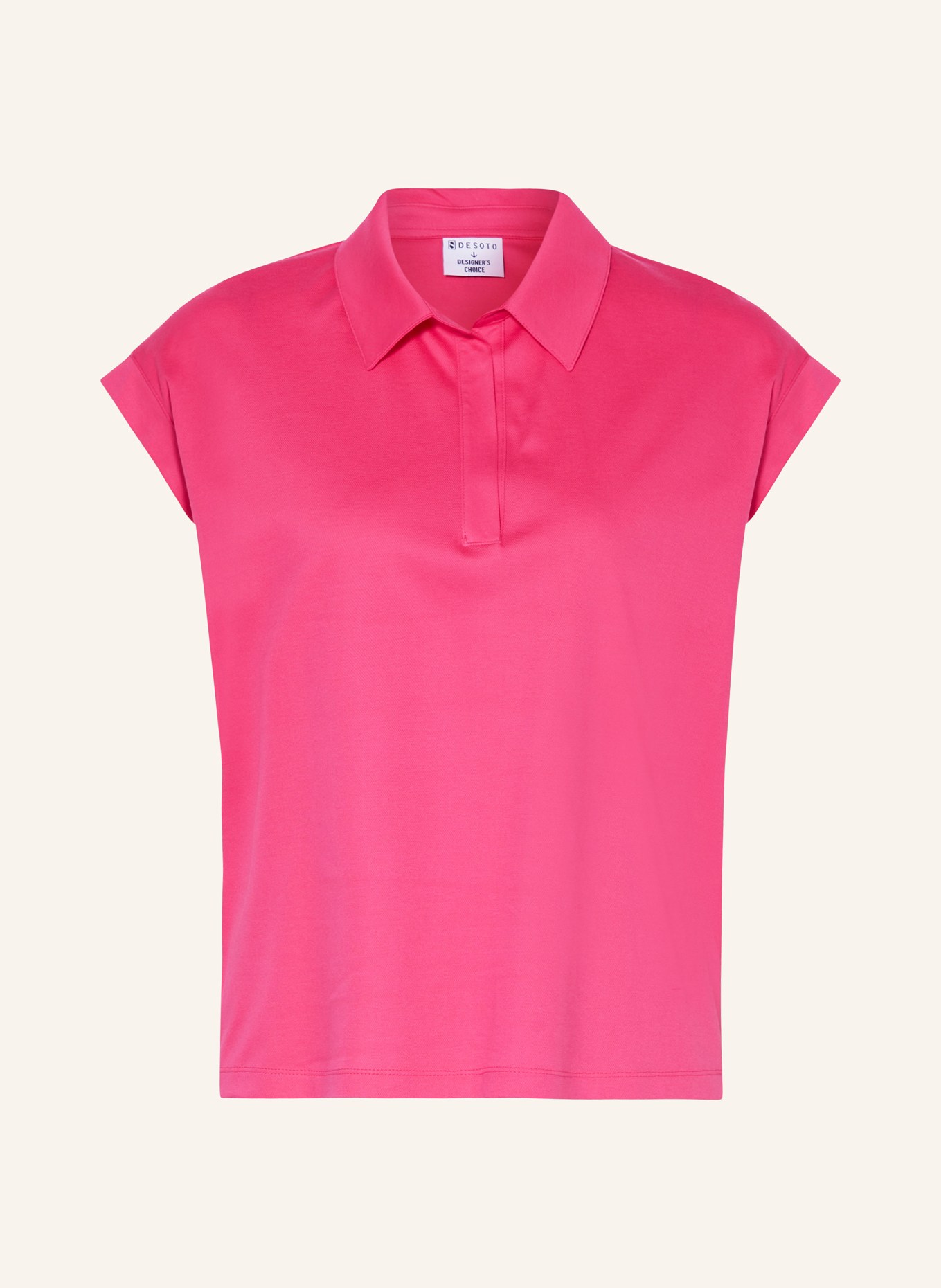 DESOTO Piqué polo shirt, Color: PINK (Image 1)