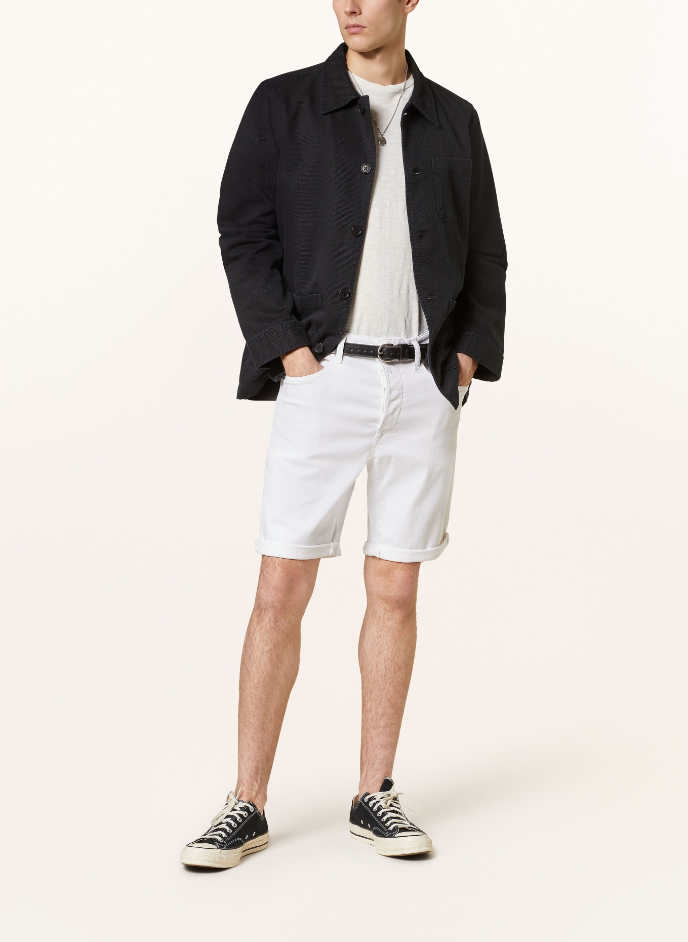 REPLAY Denim shorts tapered fit, Color: WHITE (Image 2)