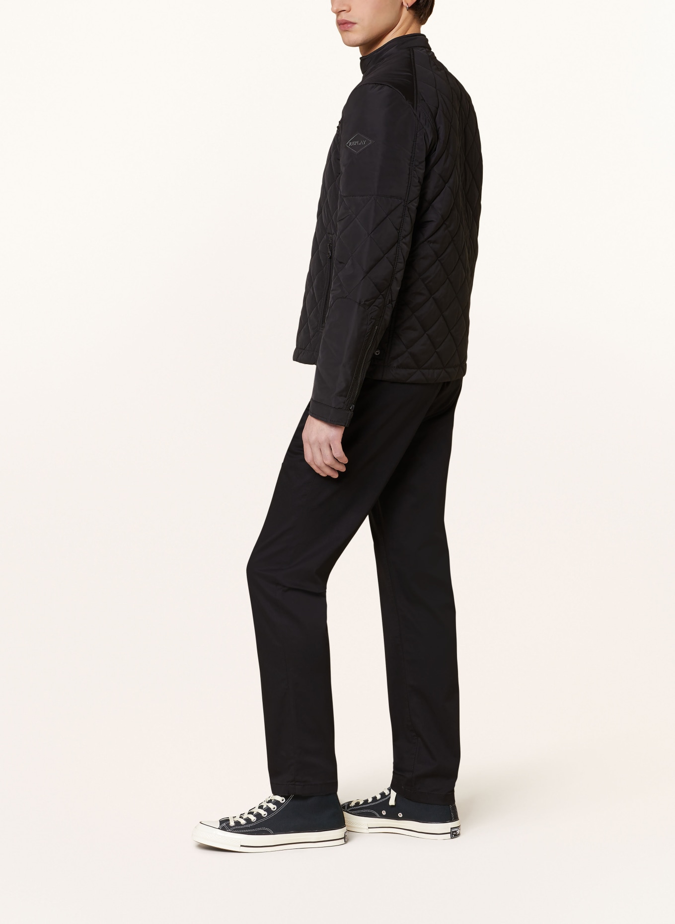 REPLAY Chinos, Color: BLACK (Image 4)