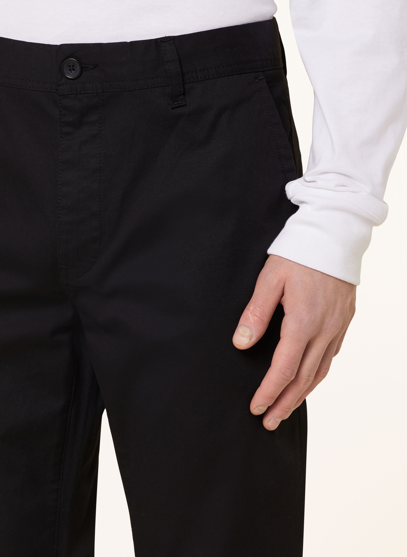 REPLAY Chinos, Color: BLACK (Image 5)