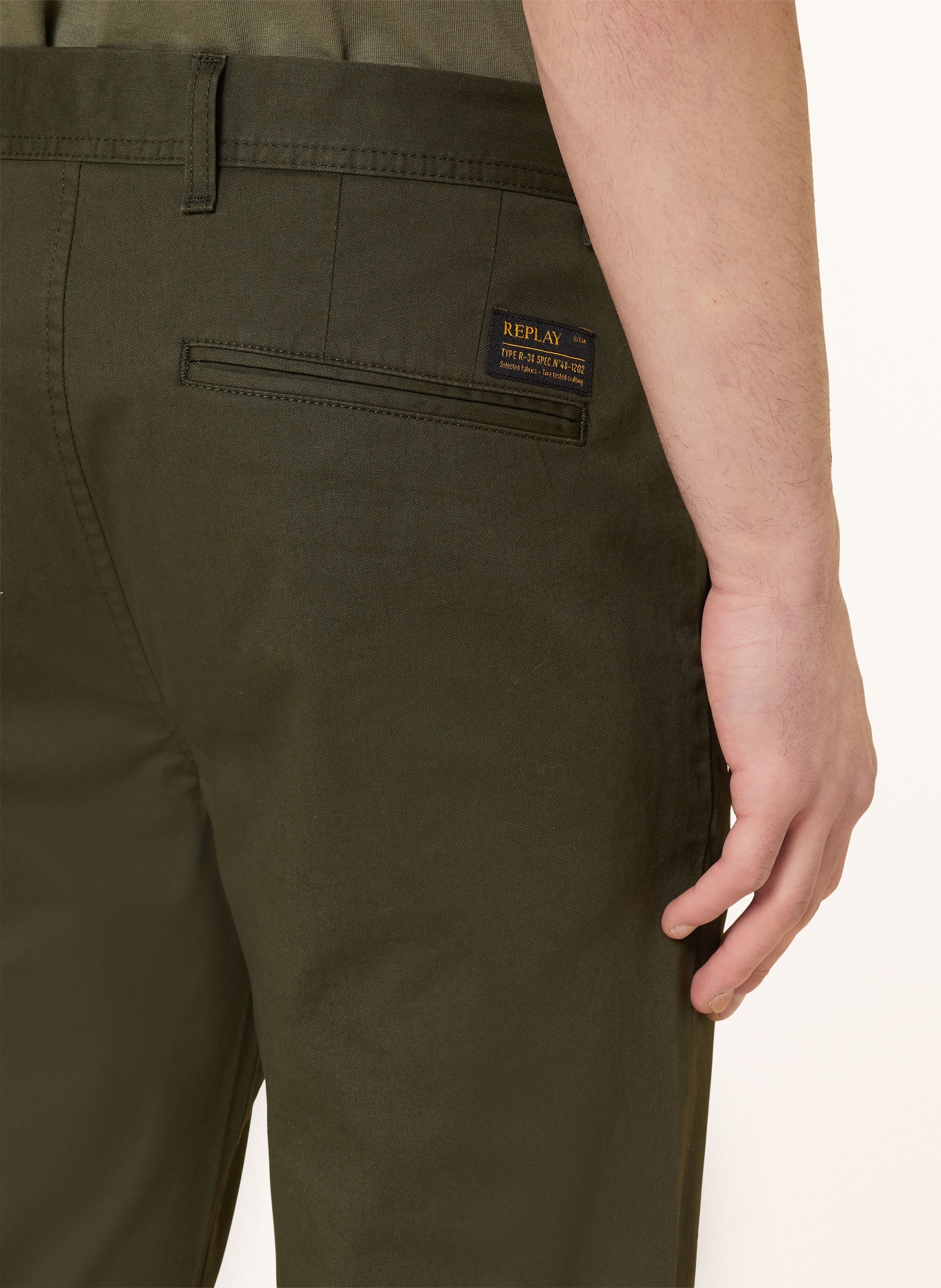 REPLAY Chinos, Color: OLIVE (Image 6)