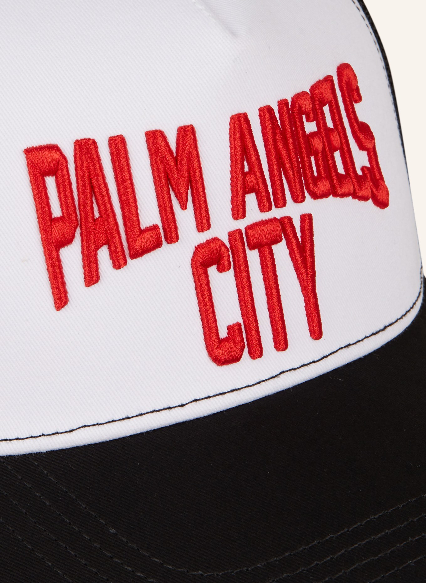 Palm Angels Cap, Color: BLACK/ WHITE/ RED (Image 4)