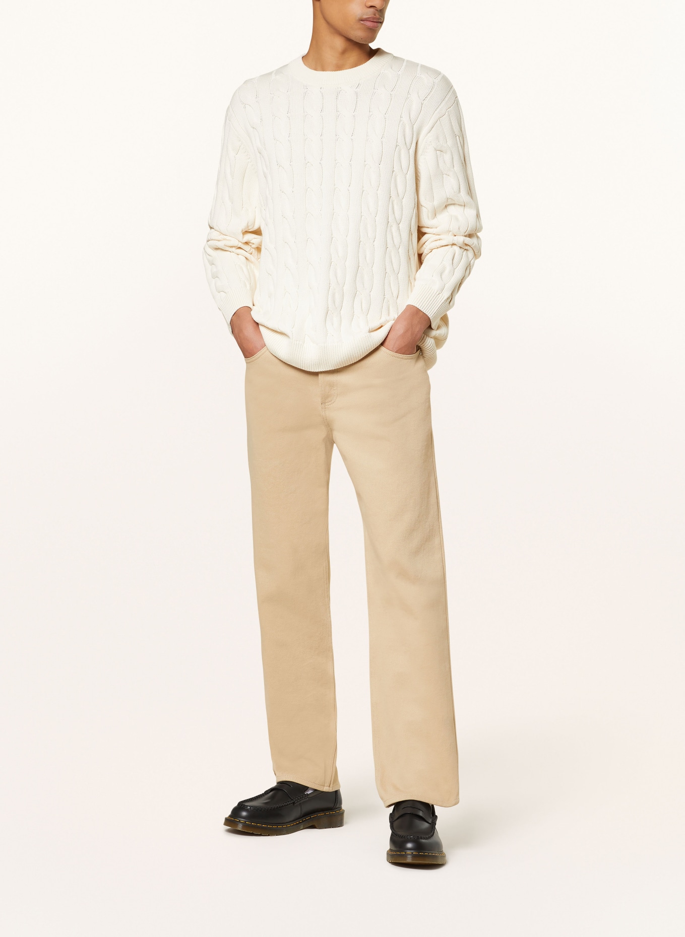 carhartt WIP Sweater CAMBELL, Color: CREAM (Image 2)