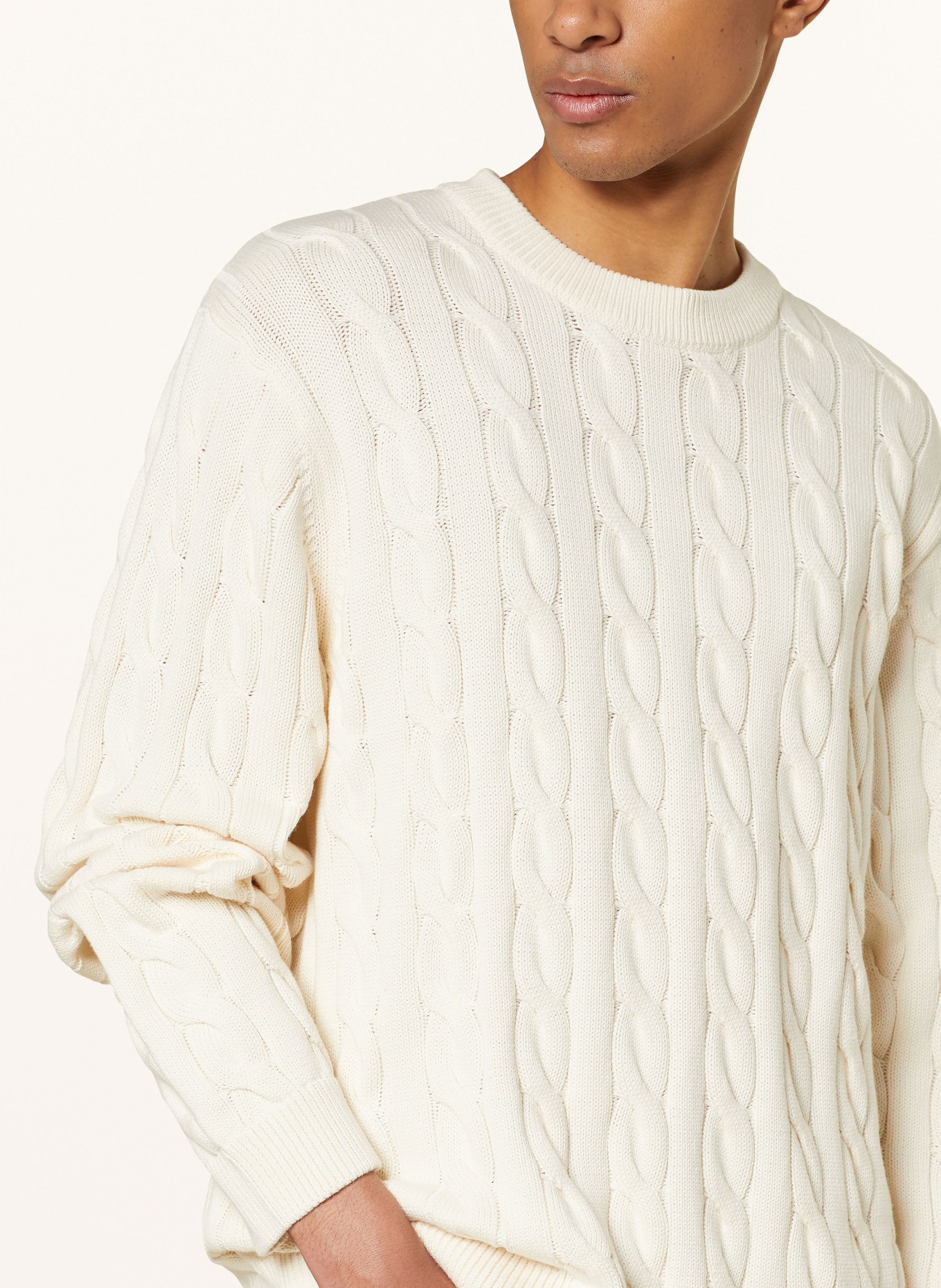 carhartt WIP Sweater CAMBELL, Color: CREAM (Image 4)