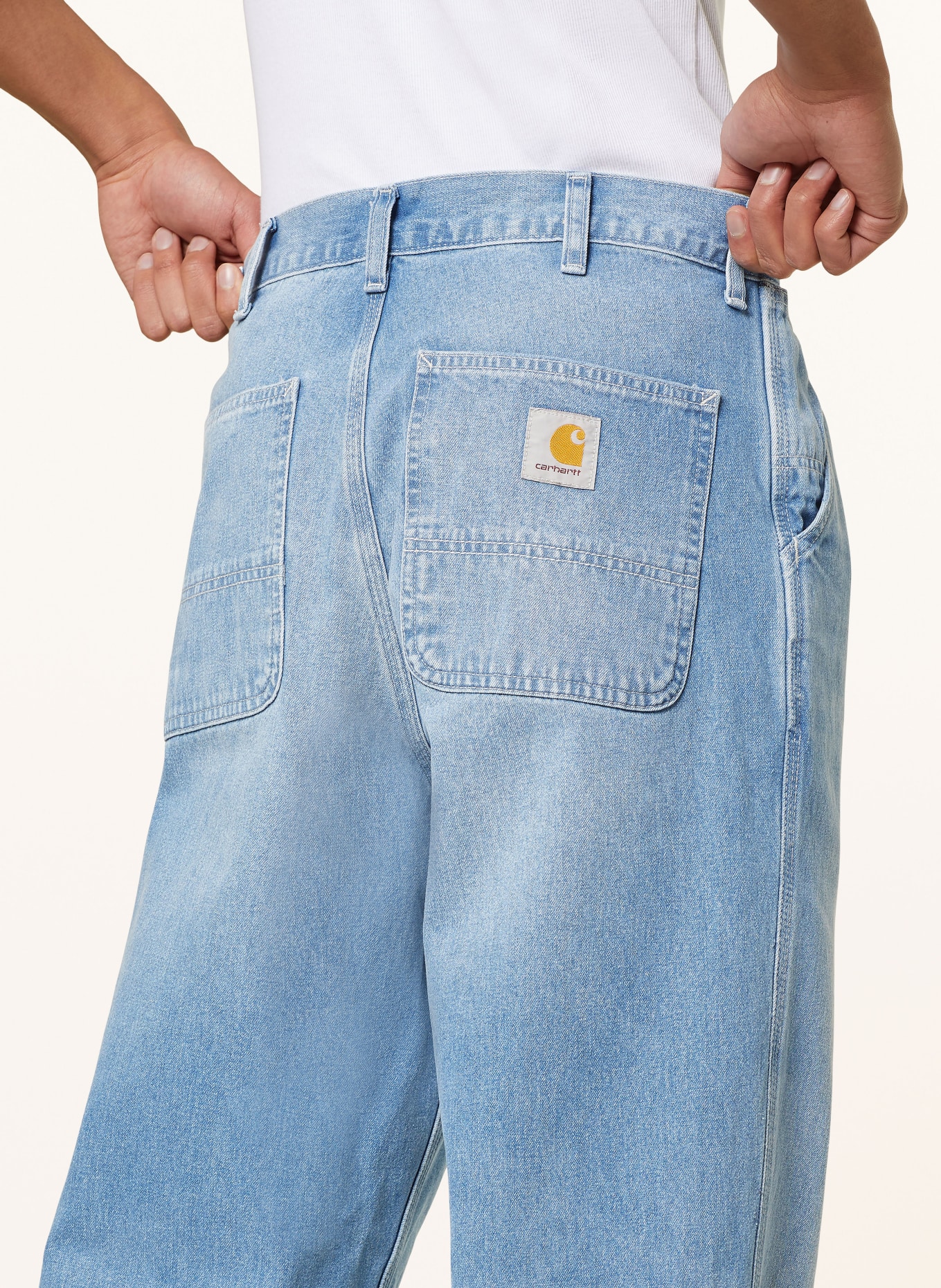 carhartt WIP Jeans relaxed straight fit, Color: BLUE (Image 6)