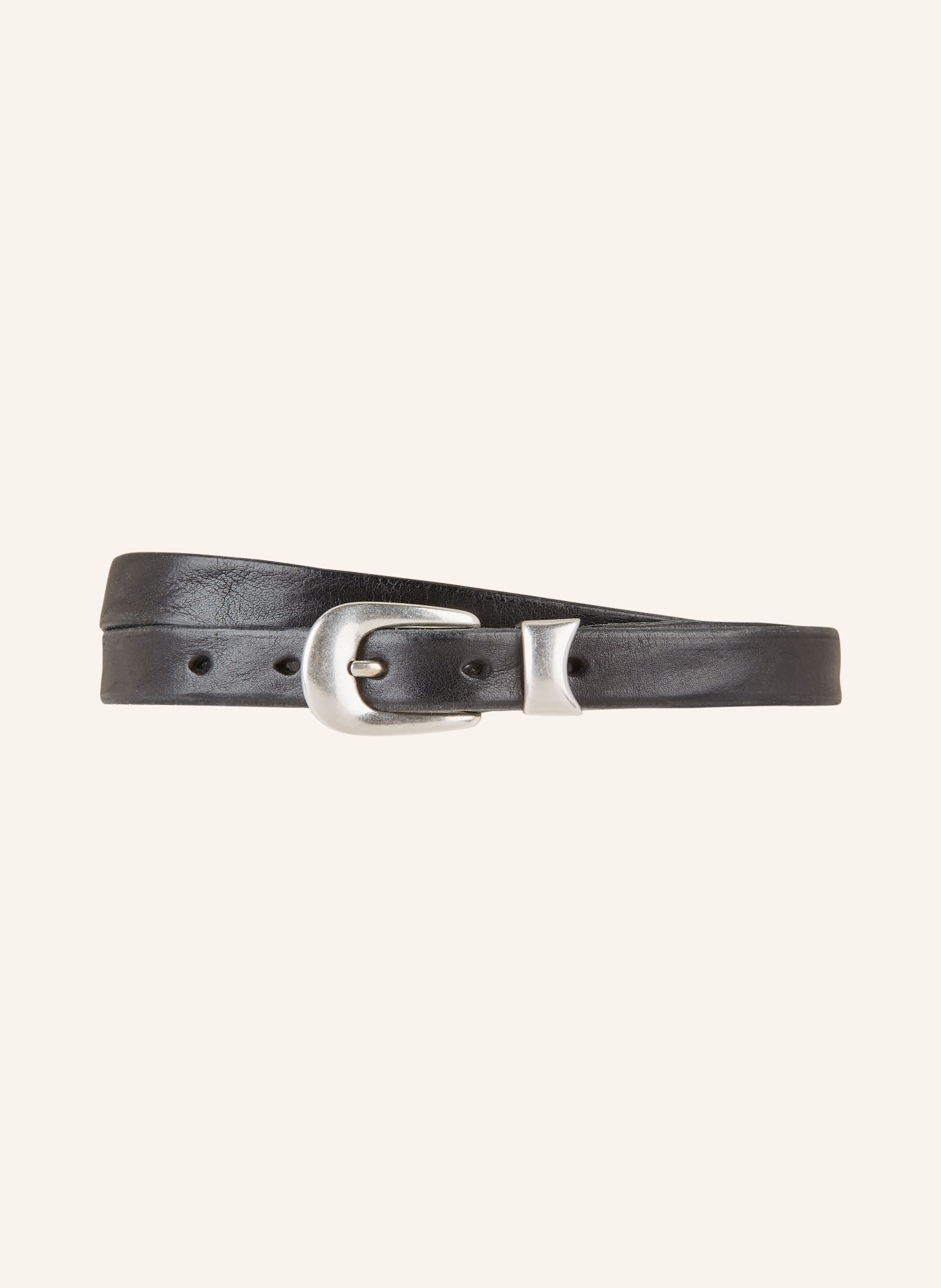 OUR LEGACY Leather belt, Color: BLACK (Image 1)