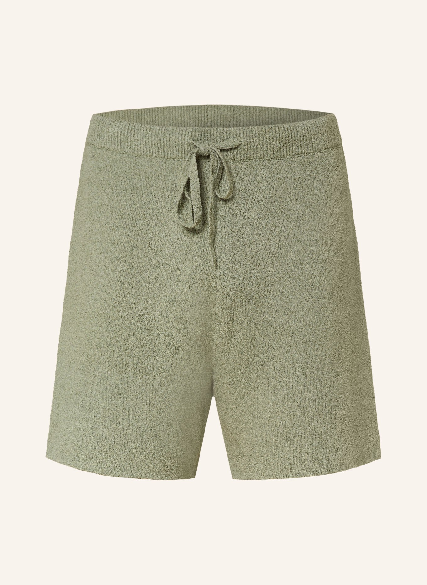 Nanushka Terry cloth shorts WALTER, Color: OLIVE (Image 1)