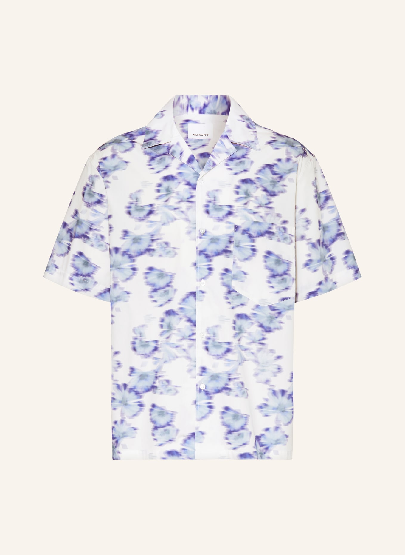 ISABEL MARANT Resort shirt LAZLO GB comfort fit, Color: LIGHT BLUE/ WHITE (Image 1)