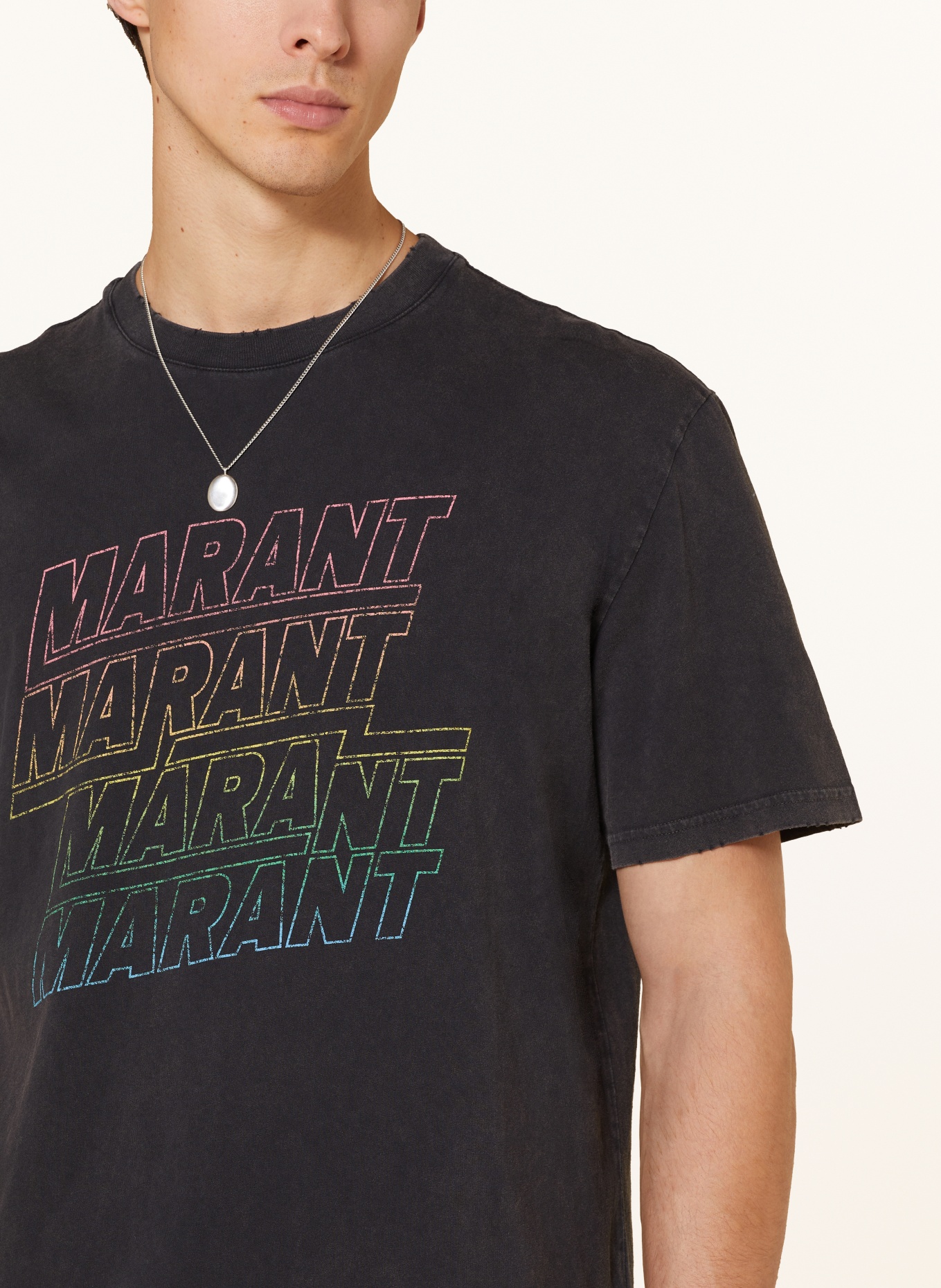 ISABEL MARANT T-shirt HUGO, Kolor: CZARNY (Obrazek 4)