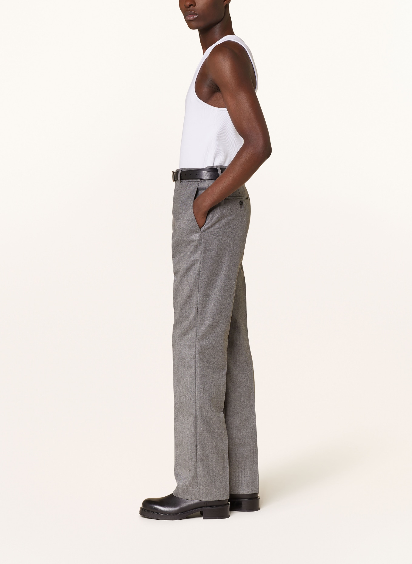 Acne Studios Oblekové kalhoty Regular Fit, Barva: ŠEDÁ (Obrázek 5)