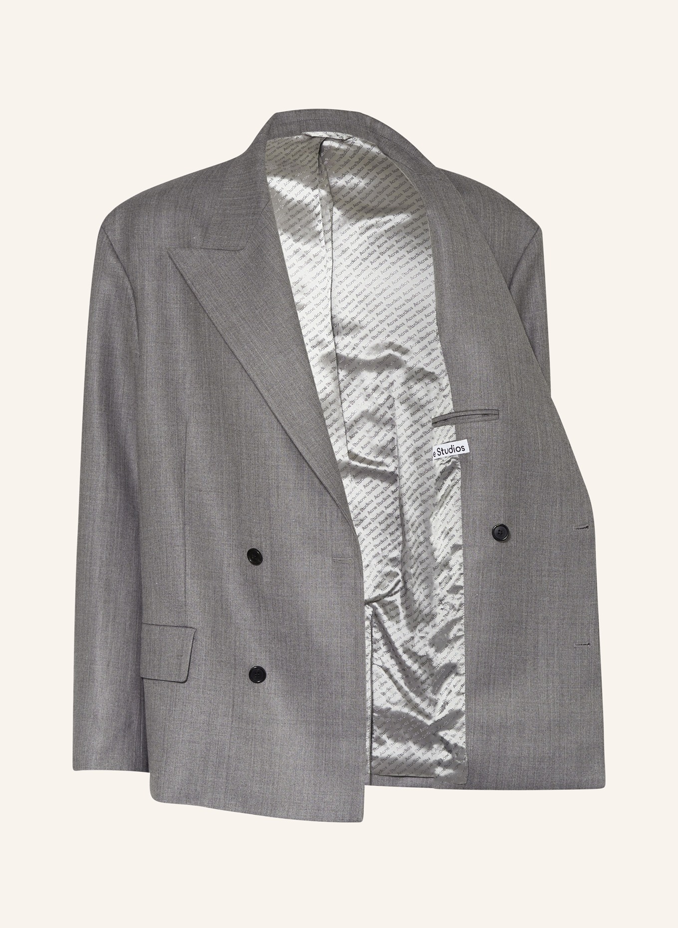 Acne Studios Suit jacket regular fit, Color: GRAY (Image 4)