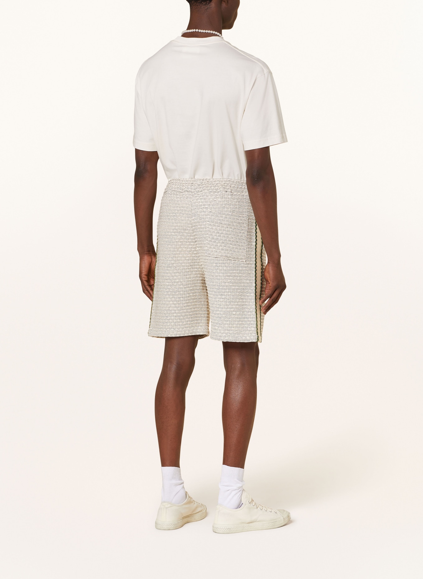 DRÔLE DE MONSIEUR Tweed-Shorts mit Galonstreifen, Farbe: BEIGE (Bild 3)