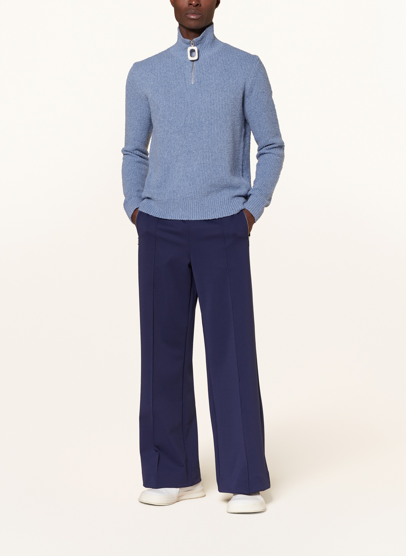JW ANDERSON Half-zip sweater, Color: LIGHT BLUE (Image 2)