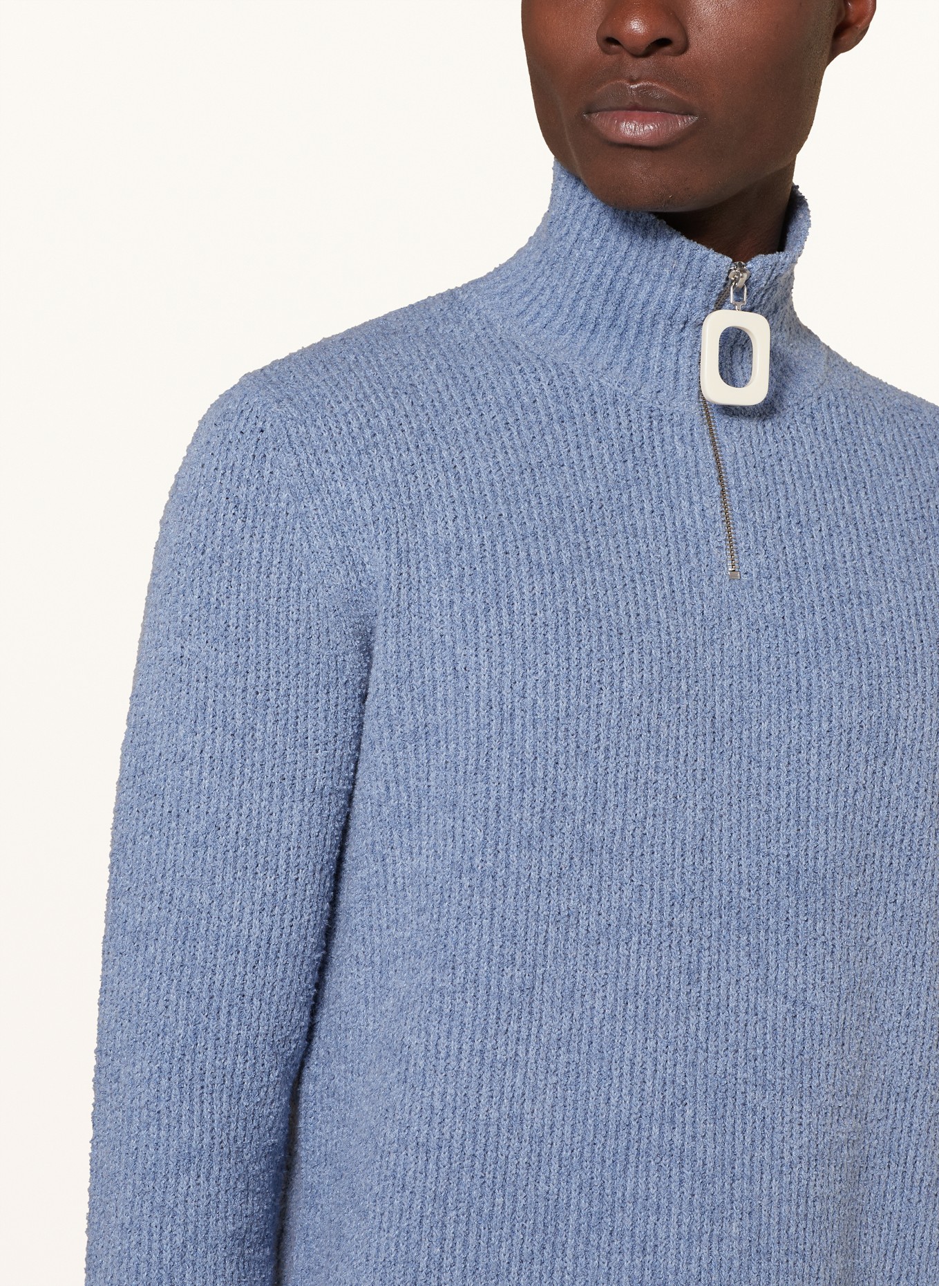 JW ANDERSON Half-zip sweater, Color: LIGHT BLUE (Image 4)