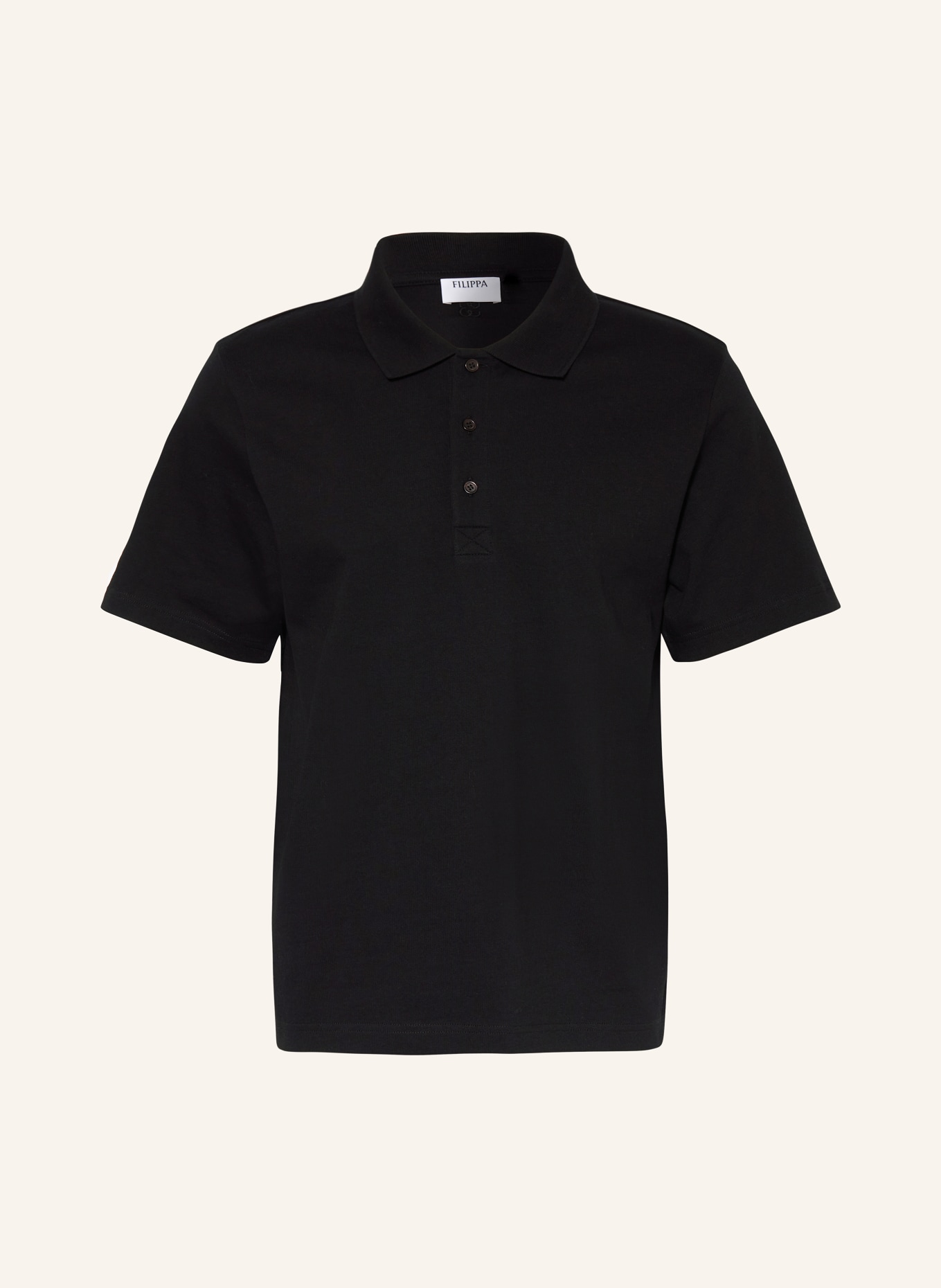 Filippa K Jersey polo shirt, Color: BLACK (Image 1)
