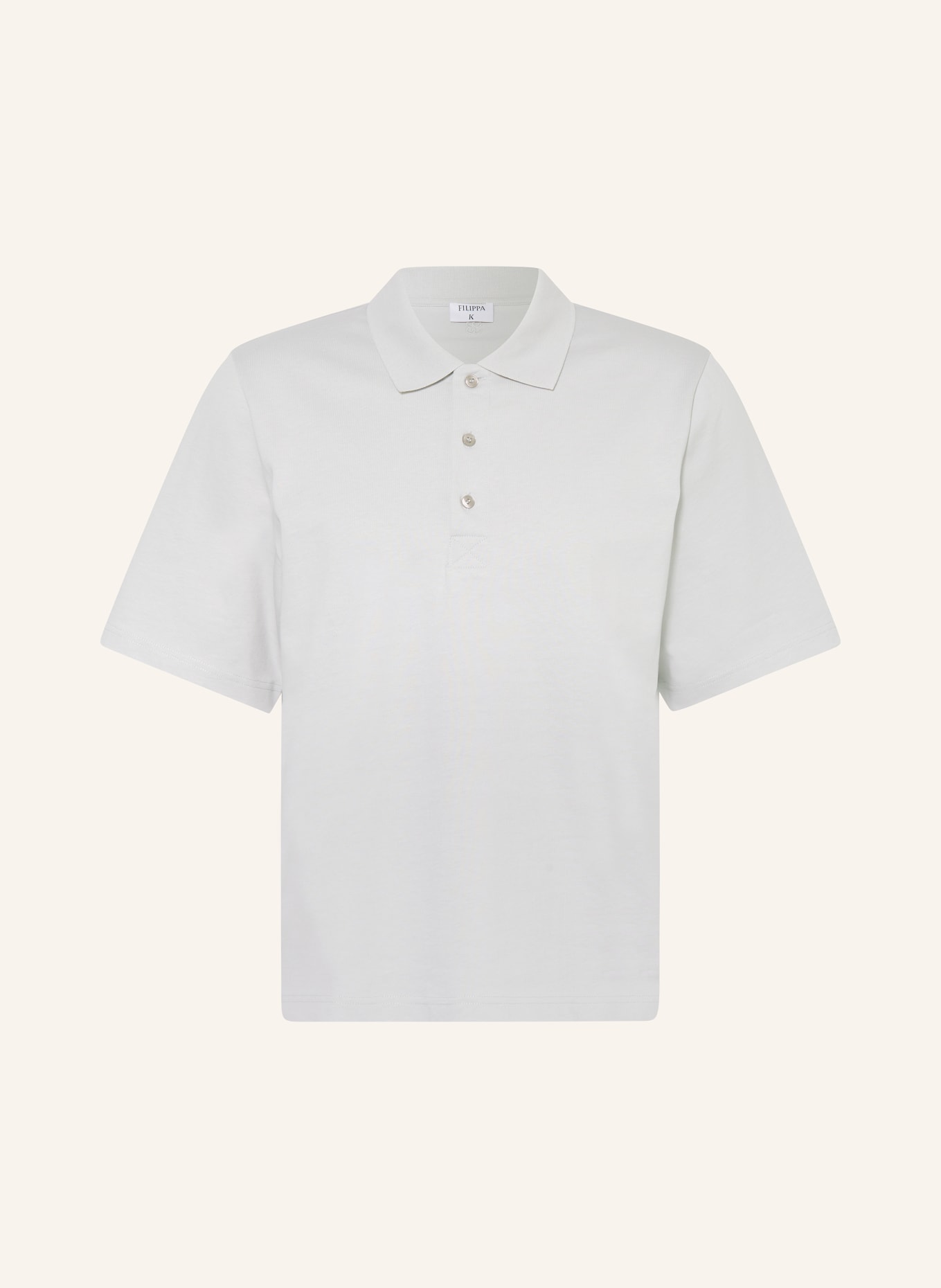 Filippa K Jersey-Poloshirt, Farbe: HELLGRAU (Bild 1)