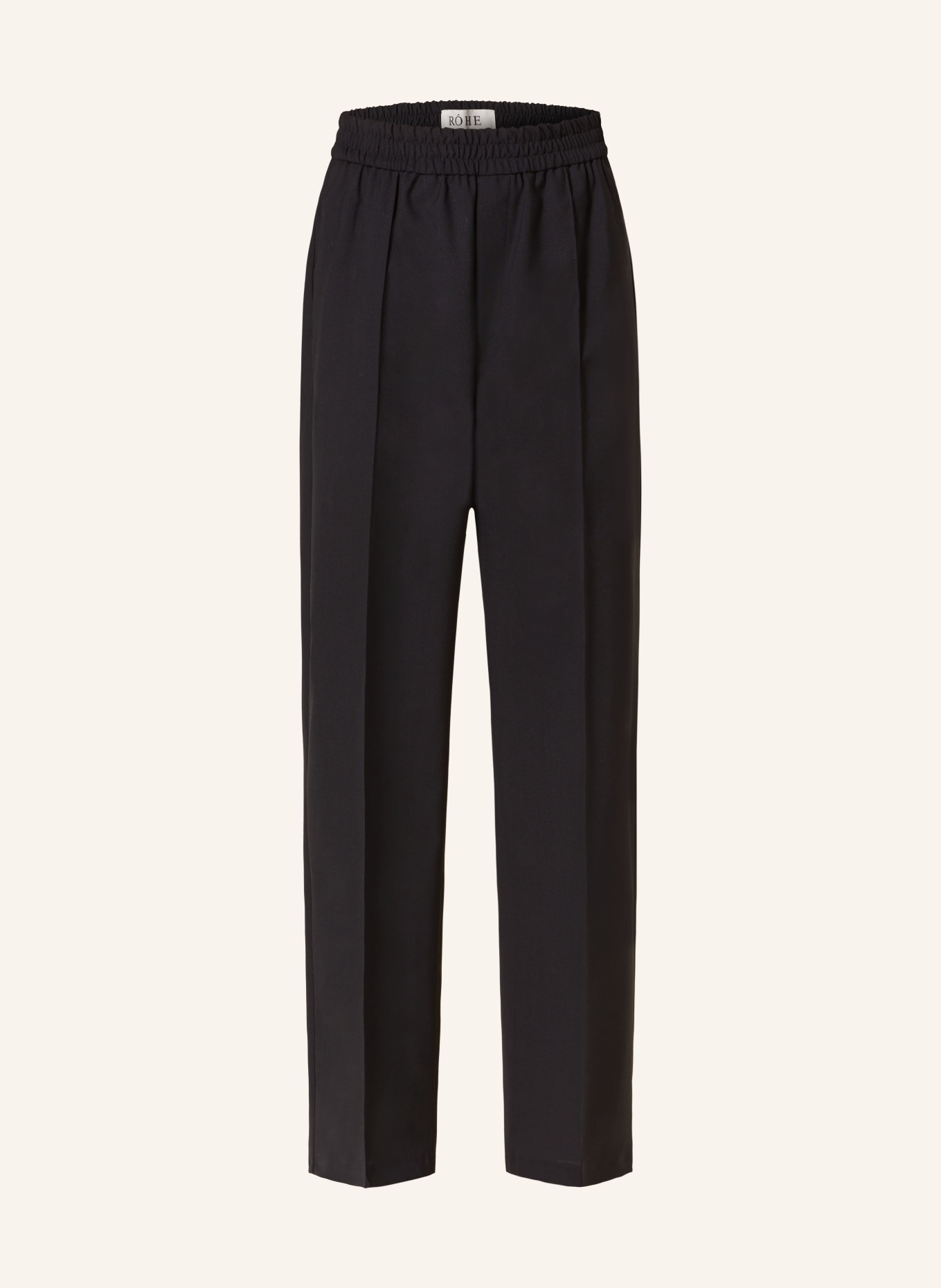 RÓHE Trousers in jogger style relaxed fit, Color: BLACK (Image 1)