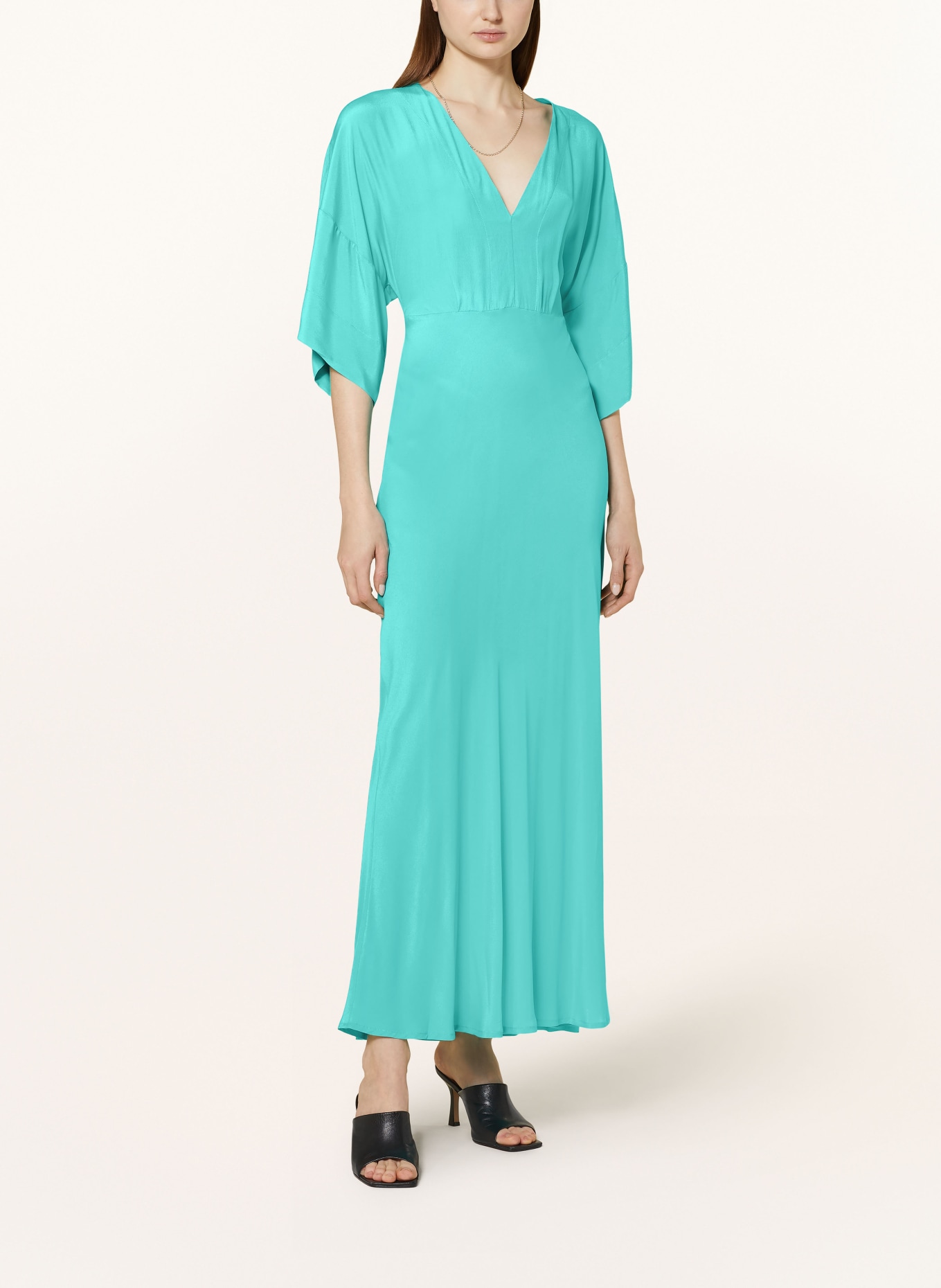 ottod'ame Cocktail dress with silk, Color: TURQUOISE (Image 2)
