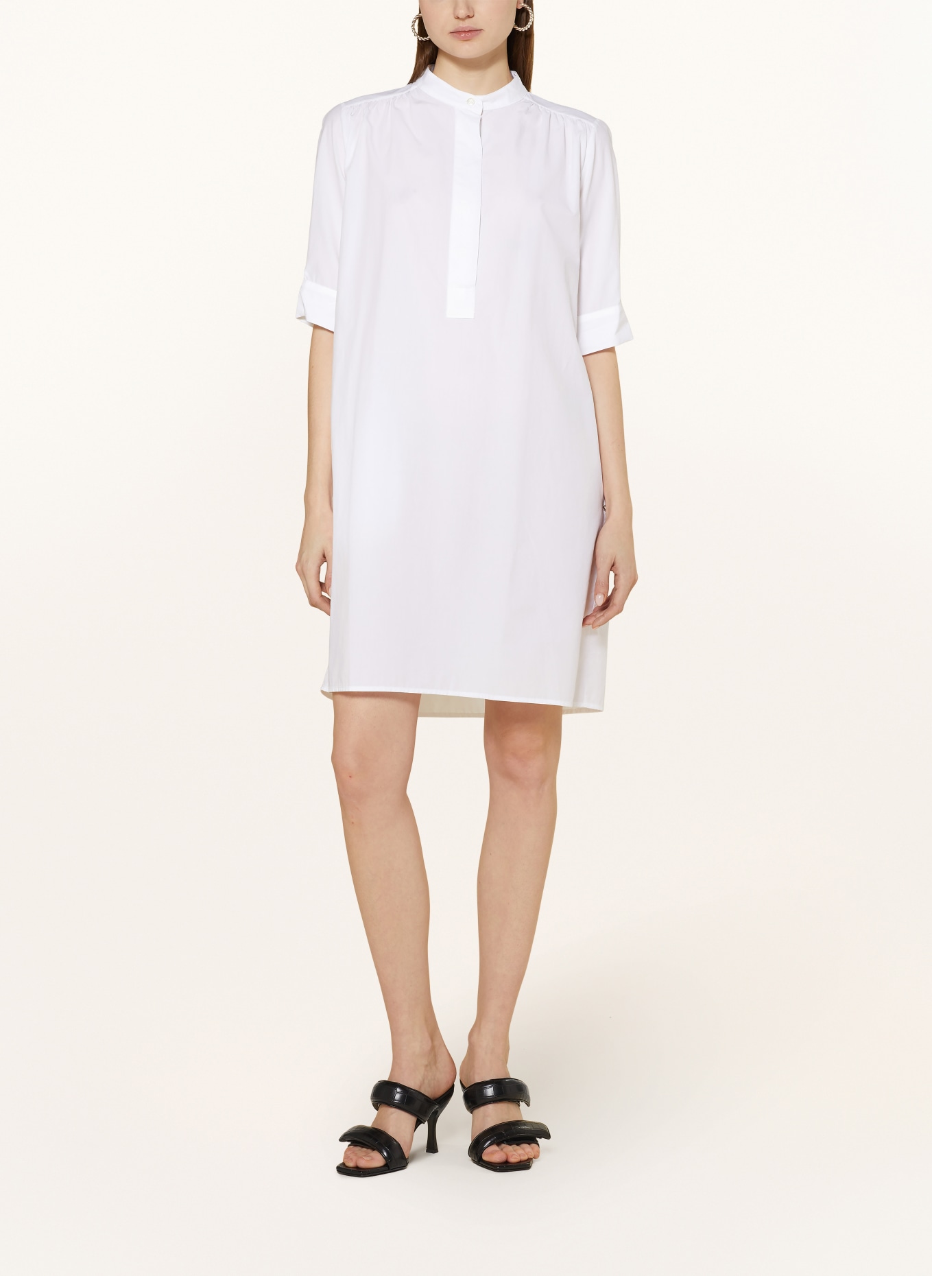 ottod'ame Dress with 3/4 sleeves, Color: WHITE (Image 2)