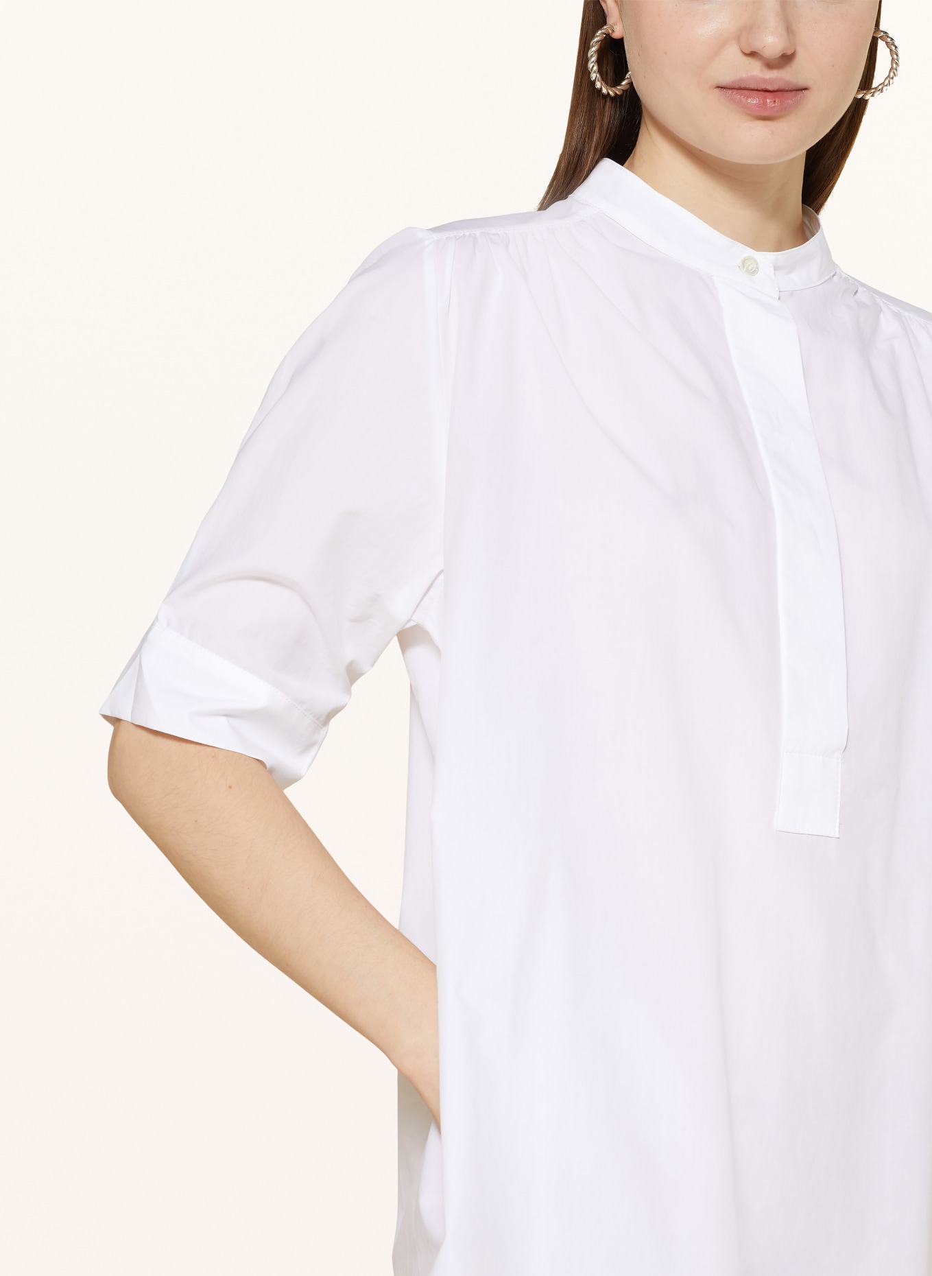 ottod'ame Dress with 3/4 sleeves, Color: WHITE (Image 4)