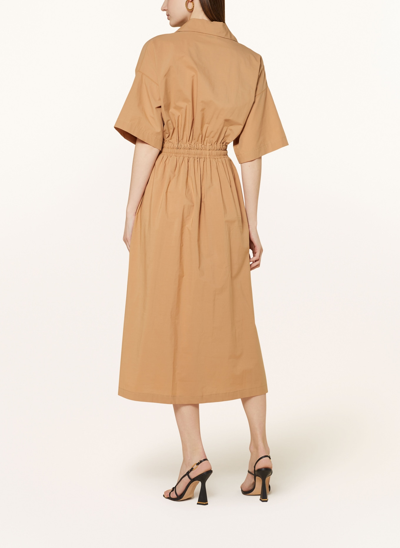 ottod'ame Dress with 3/4 sleeves, Color: BROWN (Image 3)