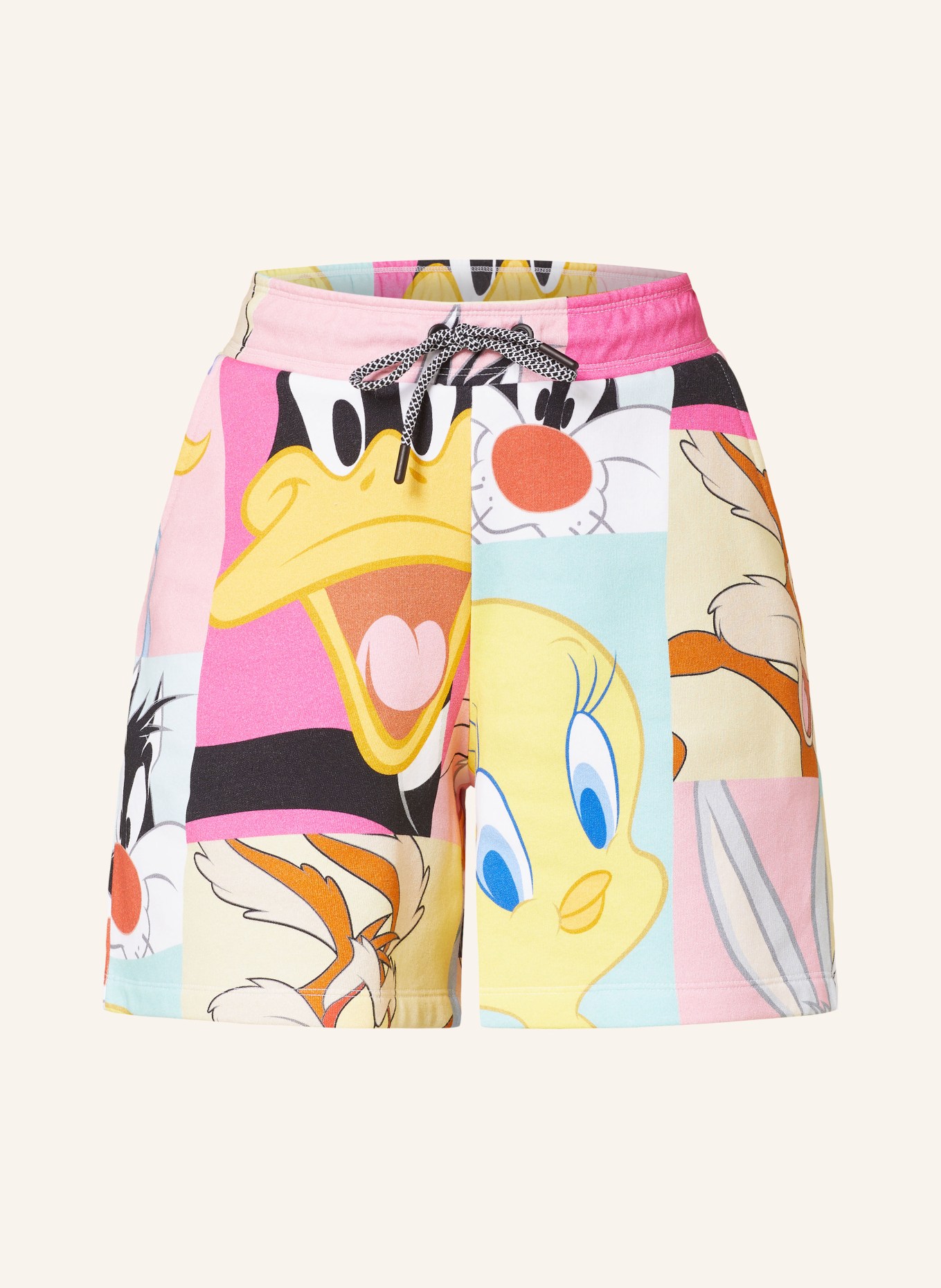 Princess GOES HOLLYWOOD Sweat shorts, Color: PINK/ YELLOW/ BEIGE (Image 1)