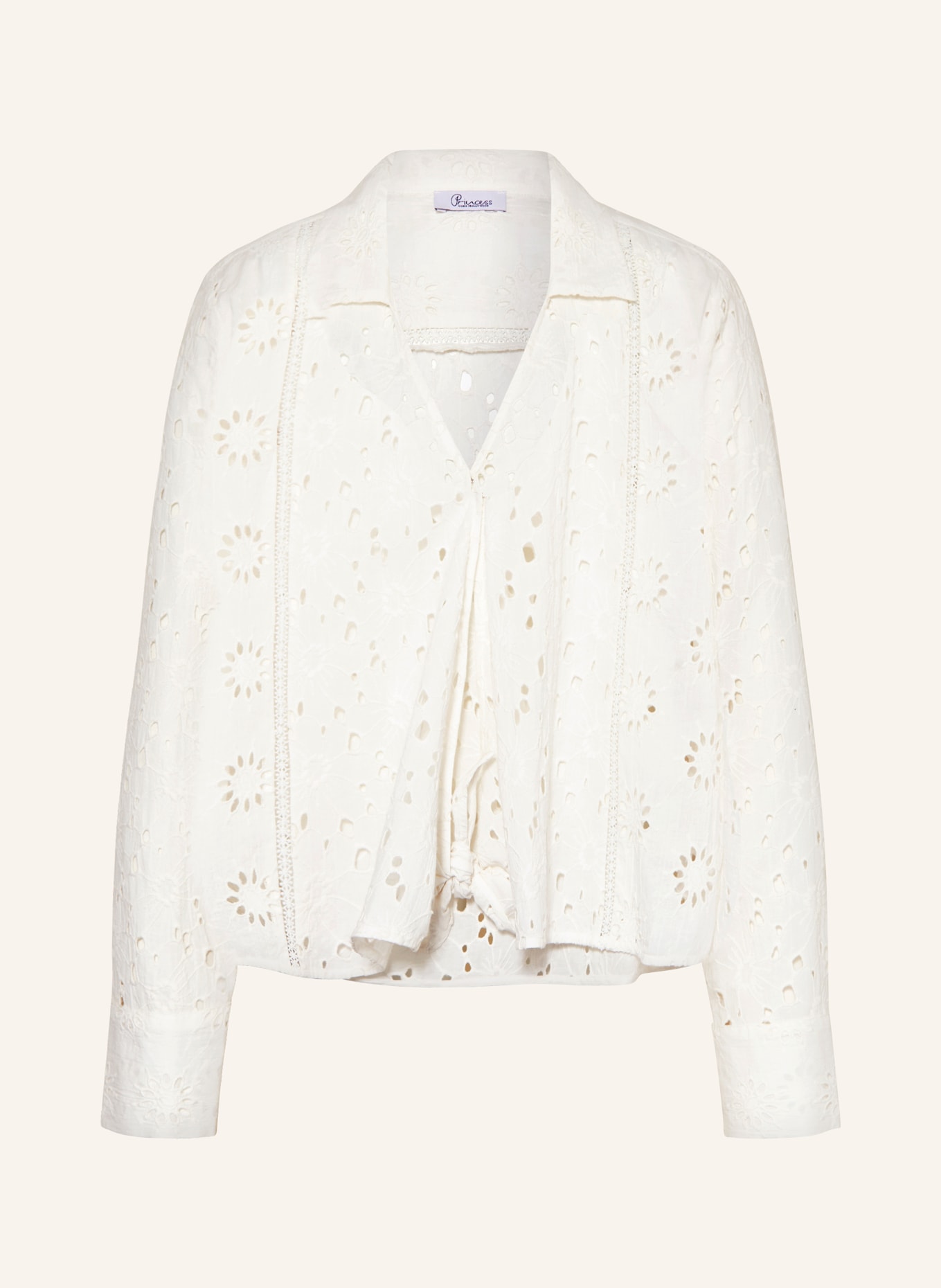 Princess GOES HOLLYWOOD Shirt blouse made of broderie anglaise, Color: WHITE (Image 1)