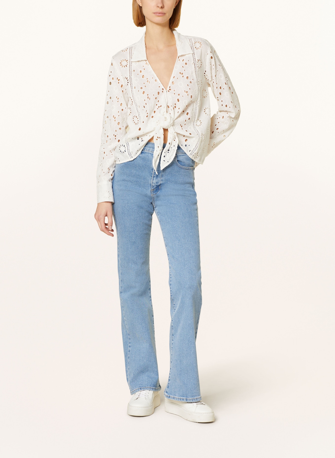 Princess GOES HOLLYWOOD Shirt blouse made of broderie anglaise, Color: WHITE (Image 2)