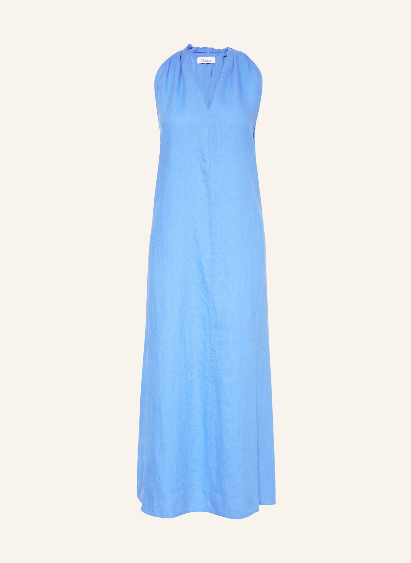 Princess GOES HOLLYWOOD Linen dress with cut-out, Color: BLUE (Image 1)