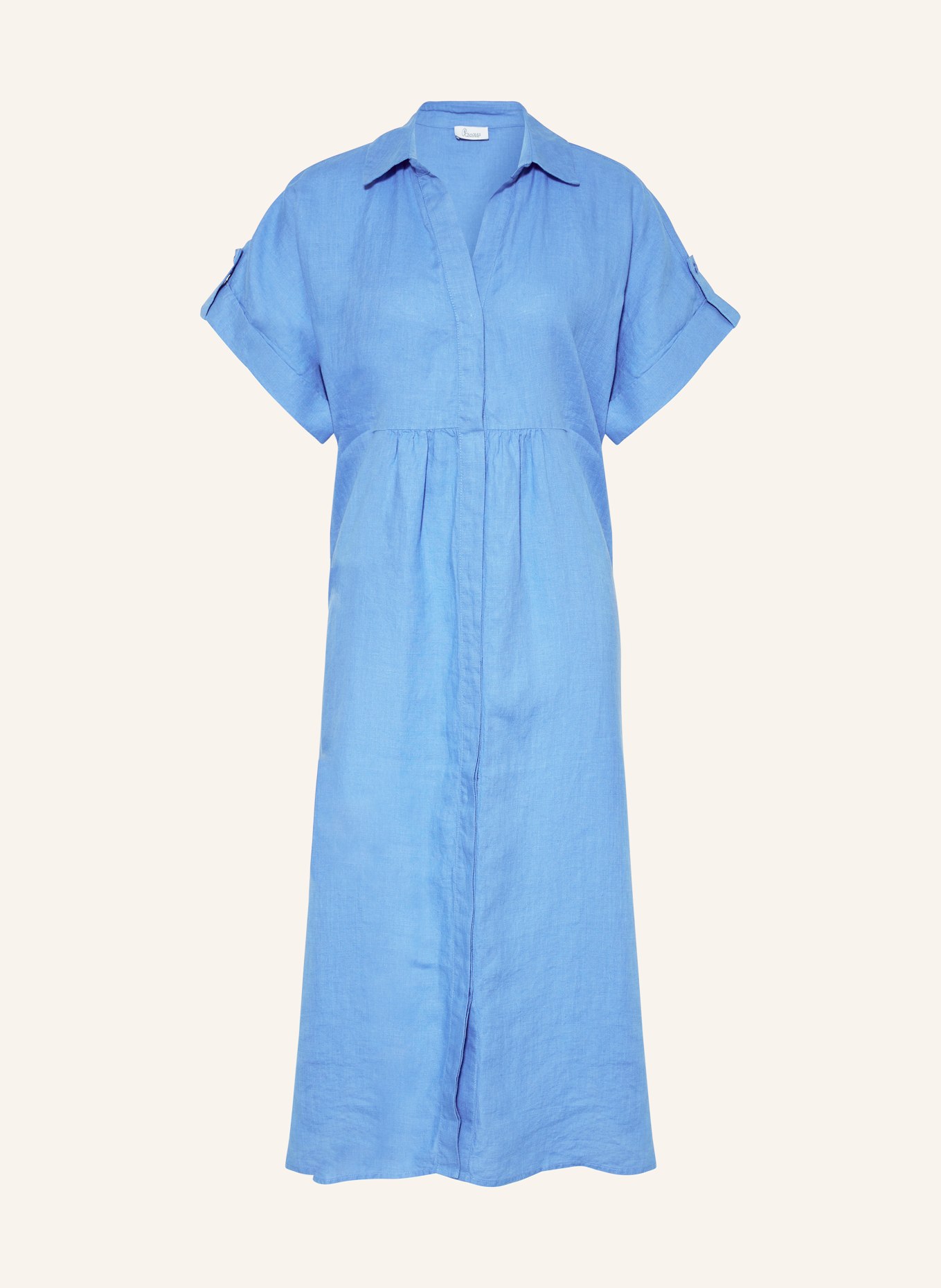 Princess GOES HOLLYWOOD Shirt dress in linen, Color: BLUE (Image 1)